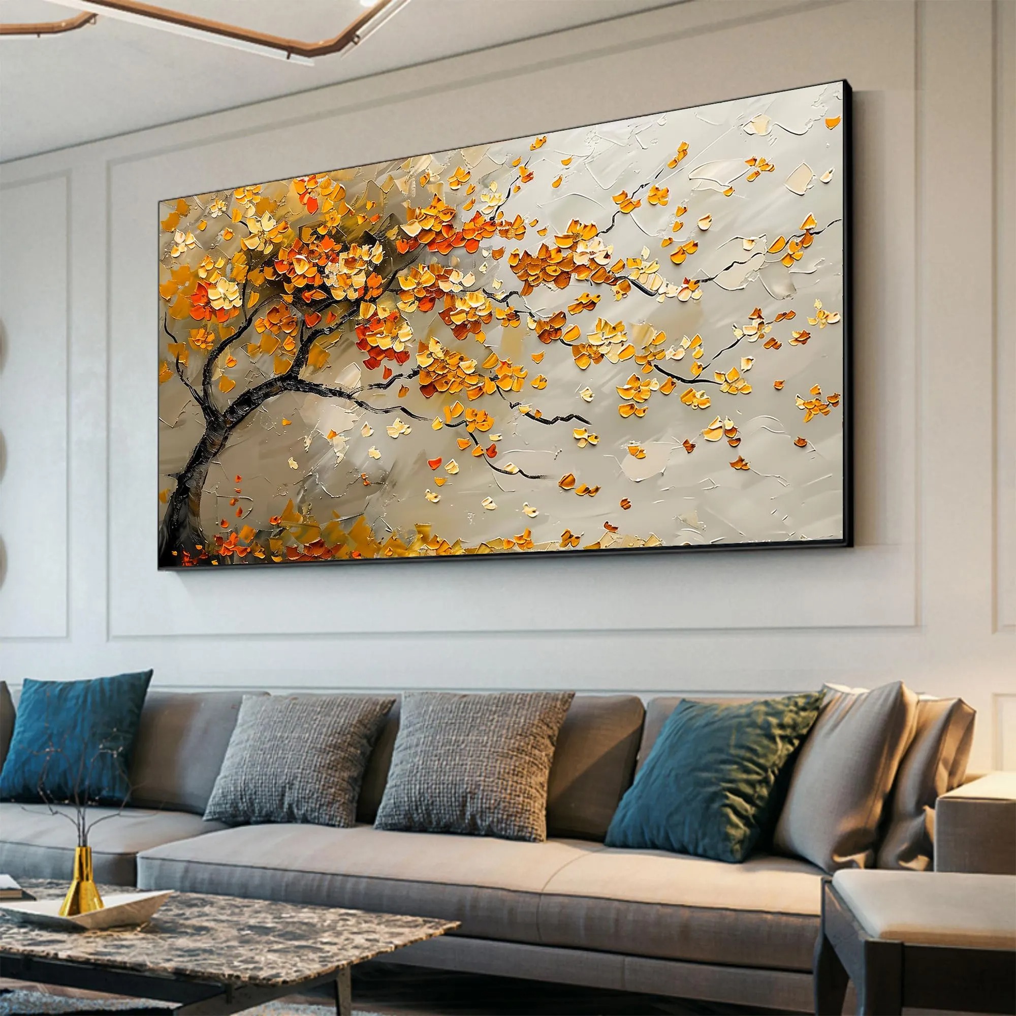 Autumn's Embrace - Textured Bliss