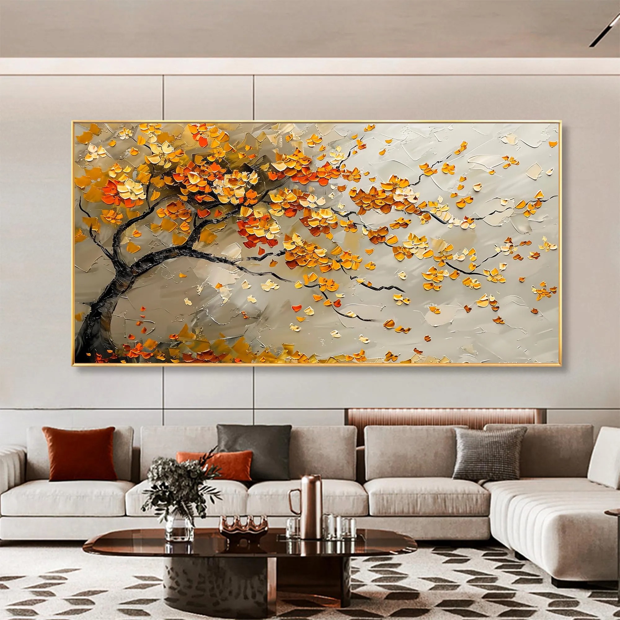 Autumn's Embrace - Textured Bliss