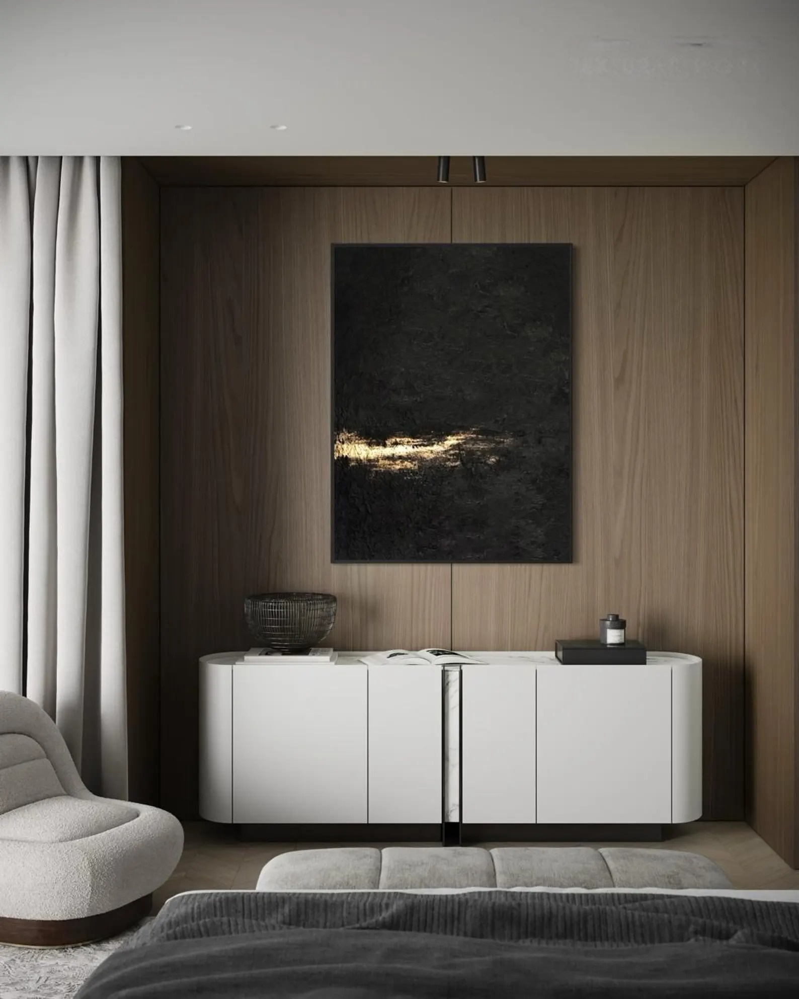 Nocturnal Gold - Abstract Glow