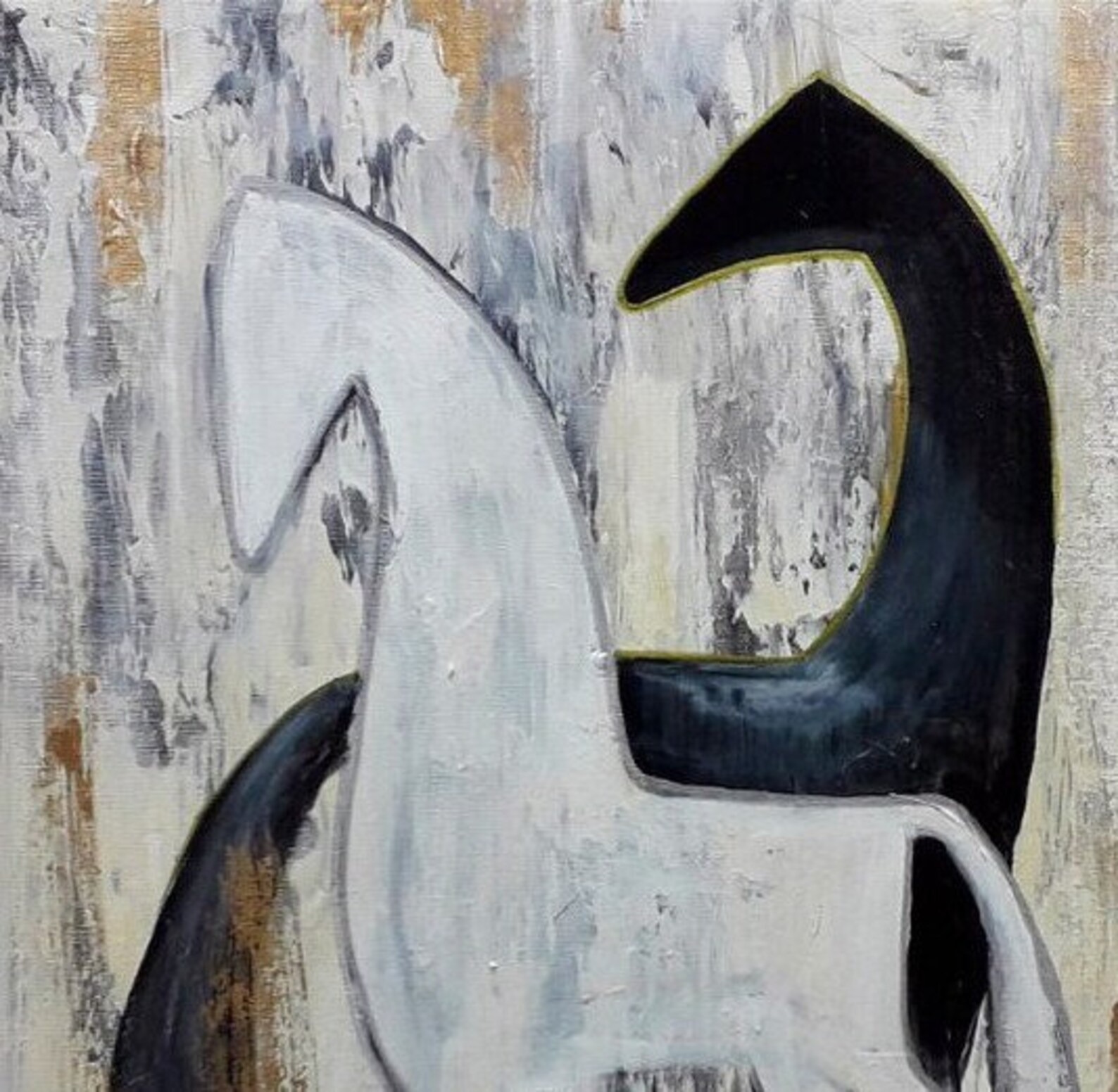 Modern Horse Silhouette Artwork