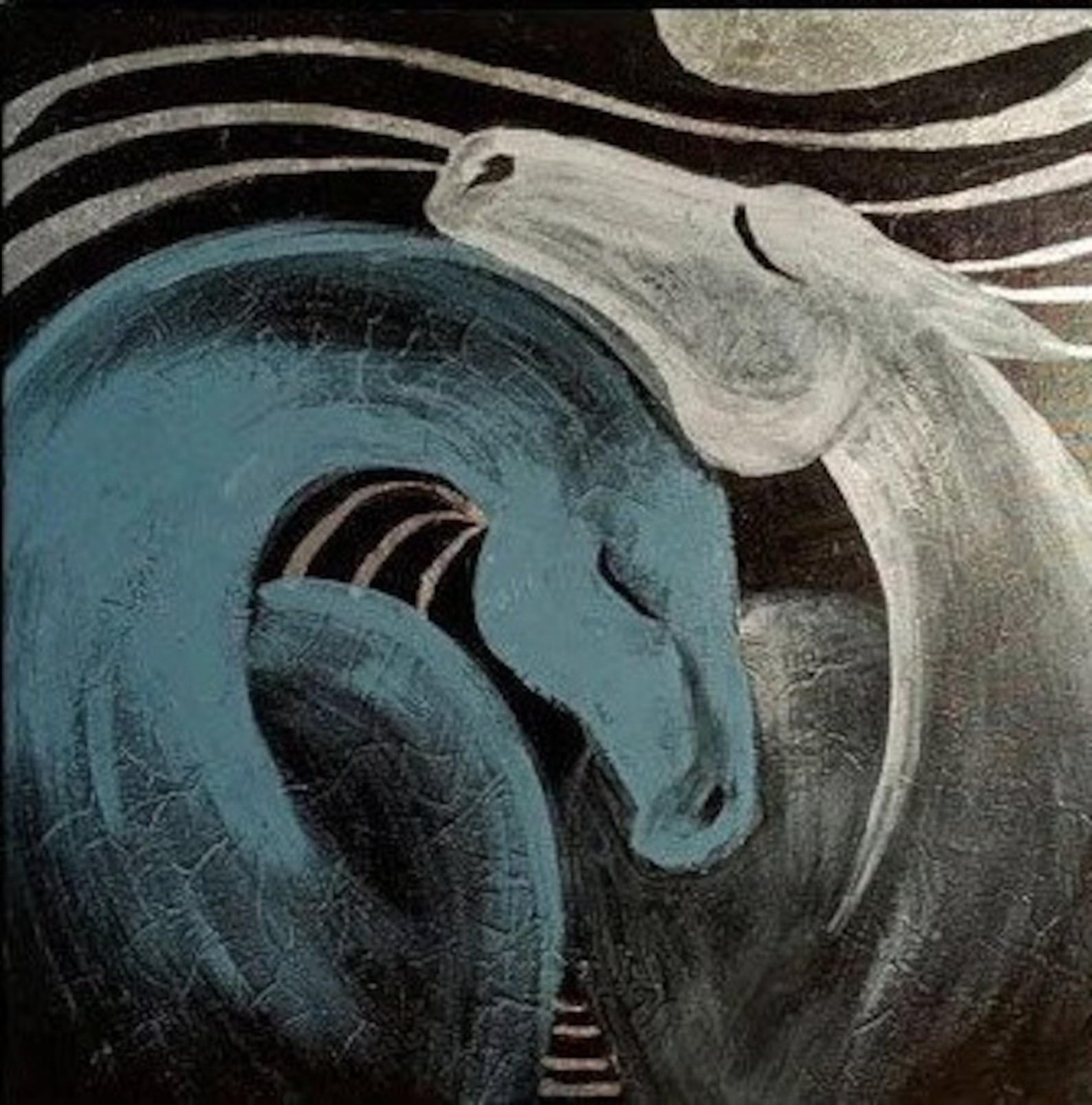 Abstract Serpentine Elegance Canvas