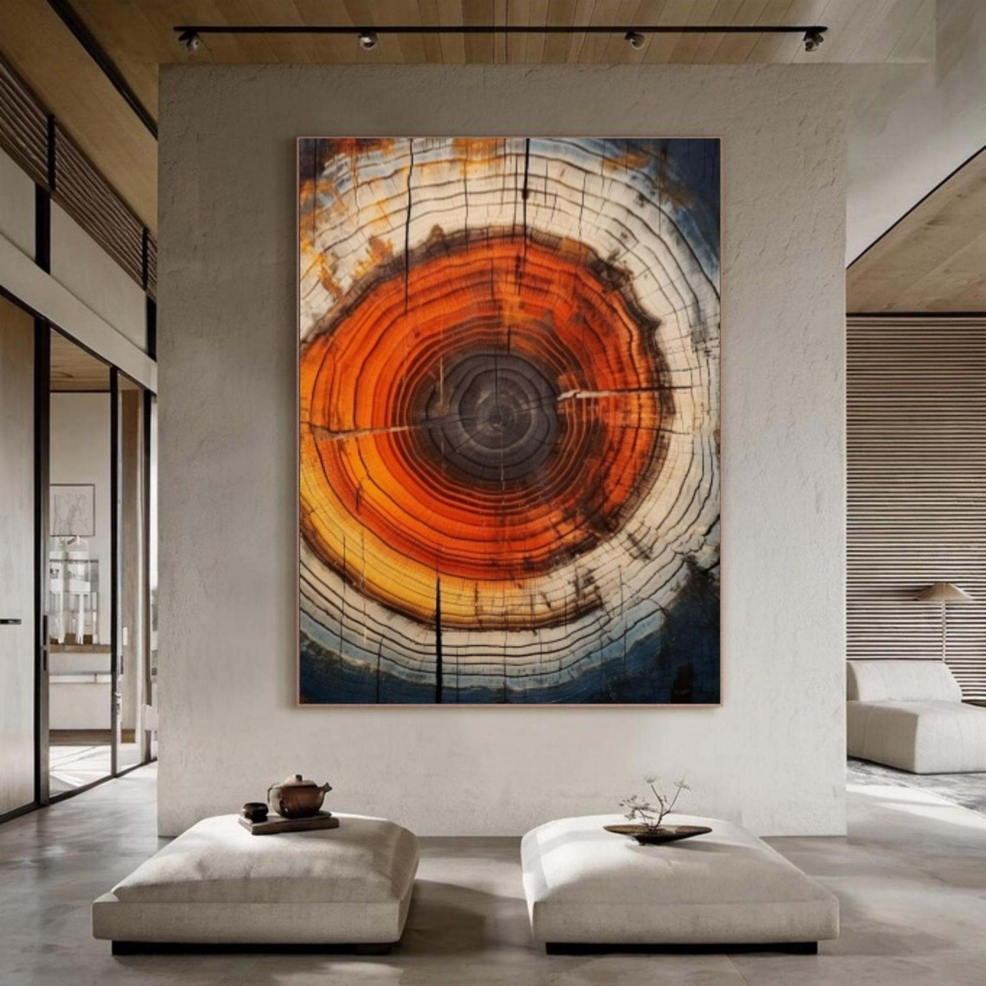 Vivid Tree Ring Canvas