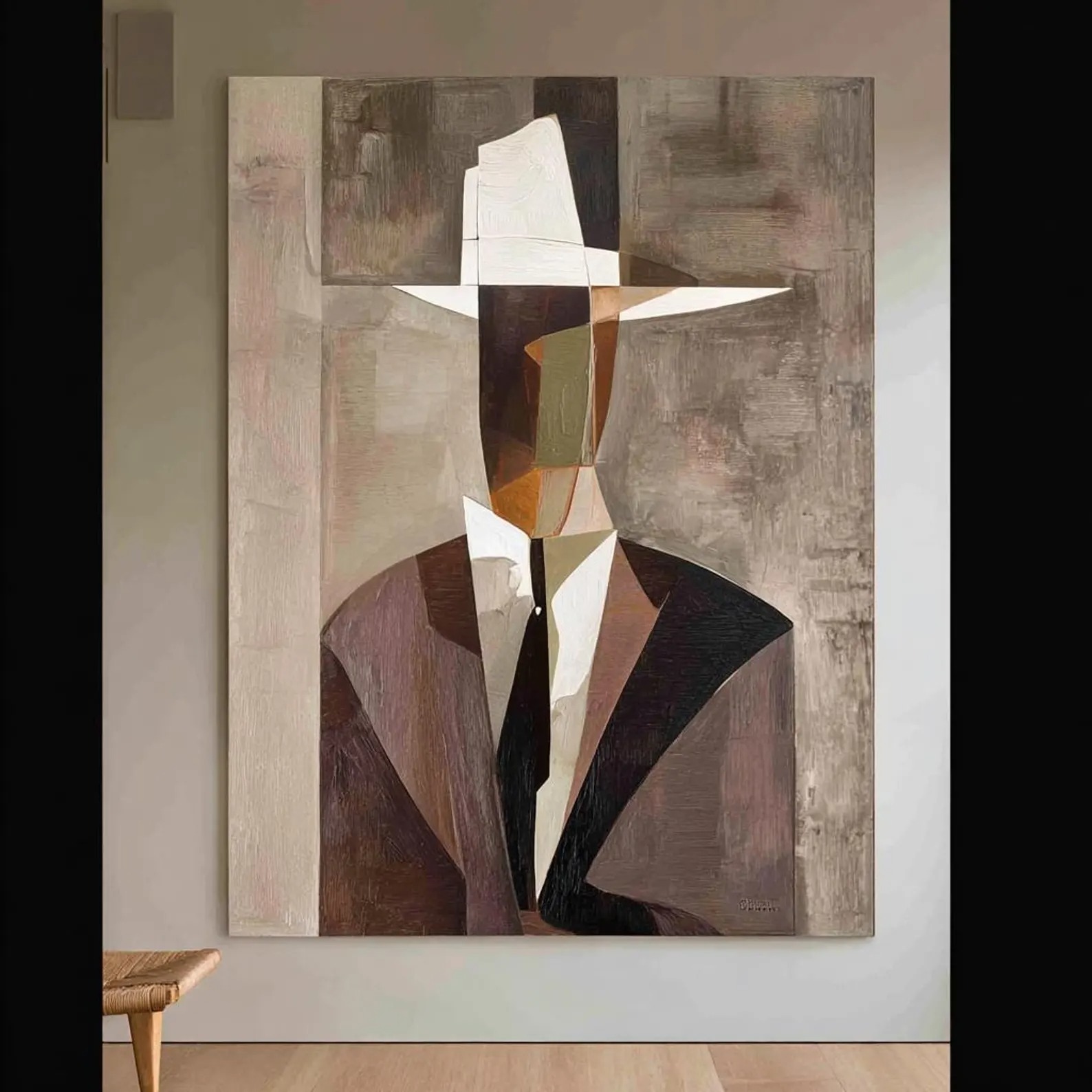 Abstract Gentleman - Geometric Elegance