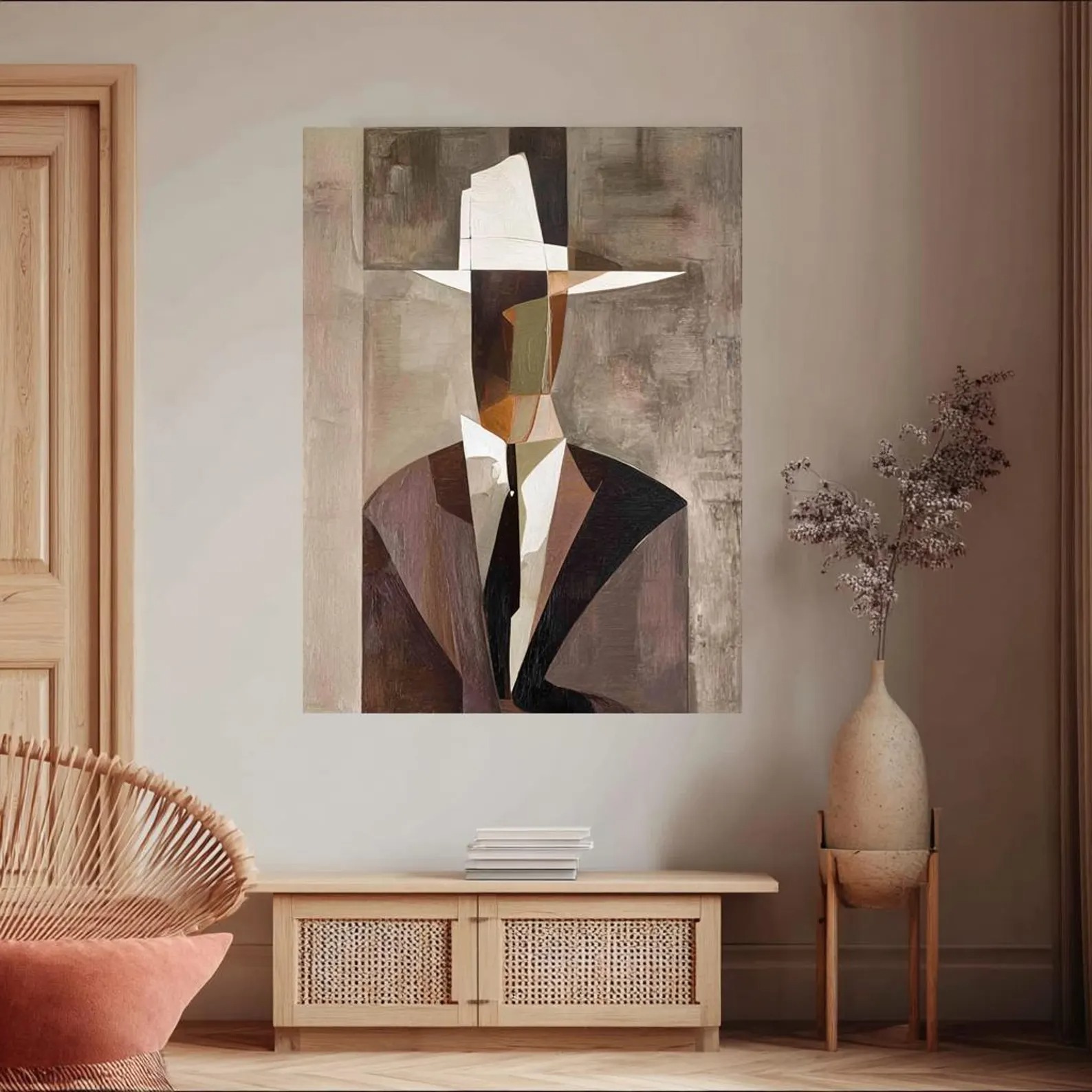 Abstract Gentleman - Geometric Elegance