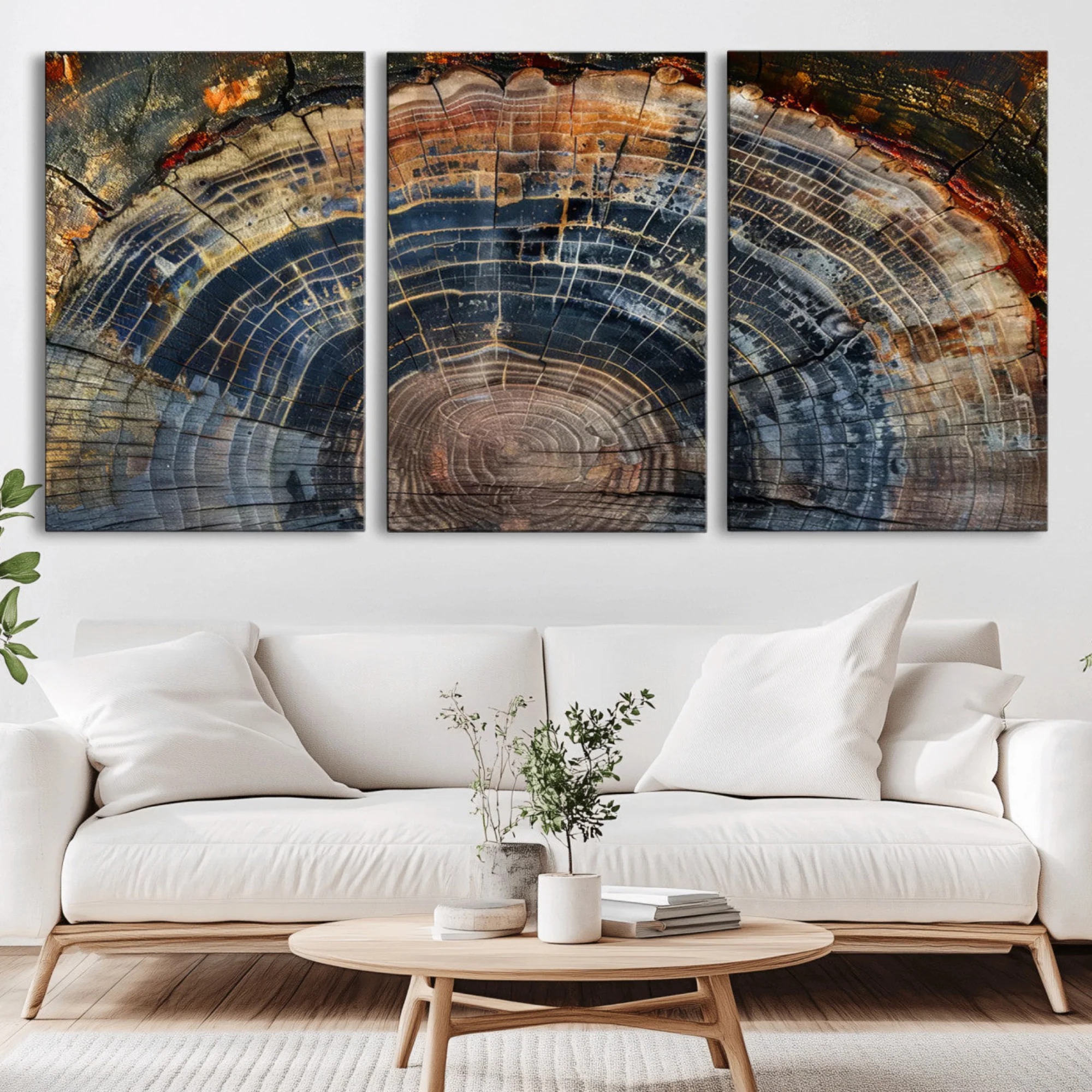 Wooden Concentric Mystique - Abstract Ring Art
