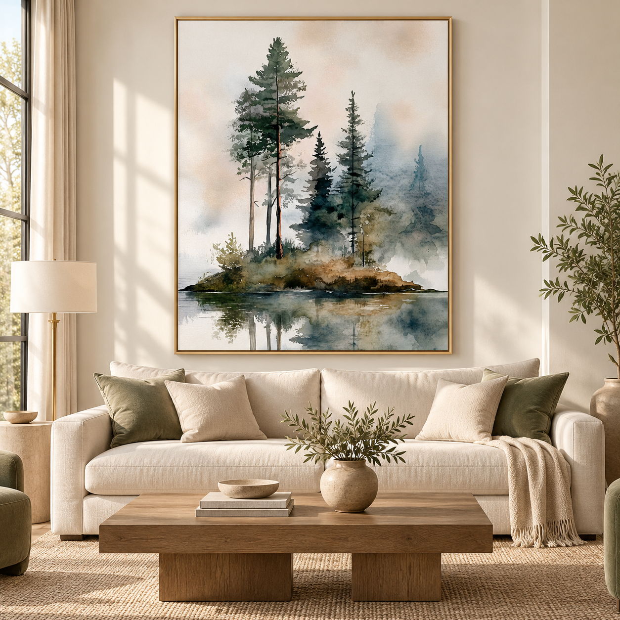 Quiet Evergreen Reflection