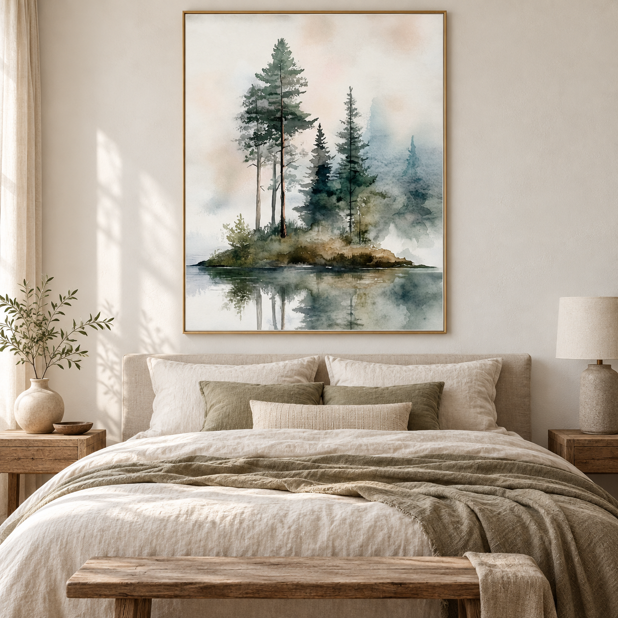Quiet Evergreen Reflection