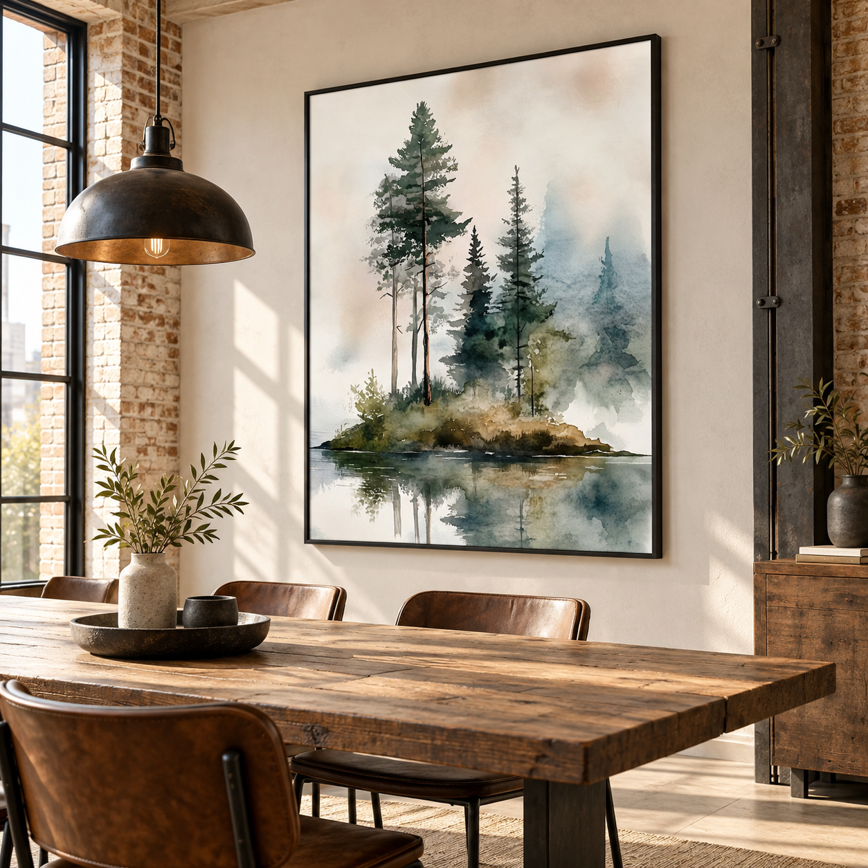 Quiet Evergreen Reflection