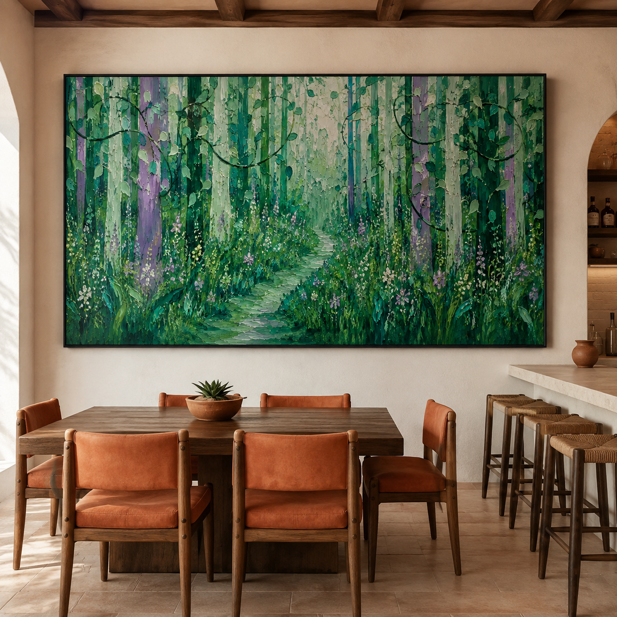 Green Forest Wall Art | Into the Emerald Woods