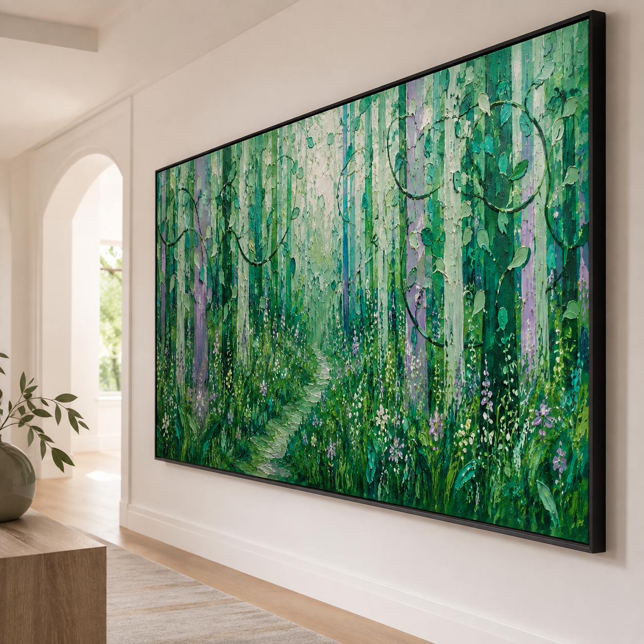 Green Forest Wall Art | Into the Emerald Woods