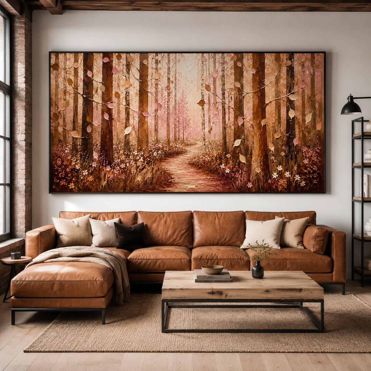 Autumn Forest Wall Art | Path Through the Amber Woods