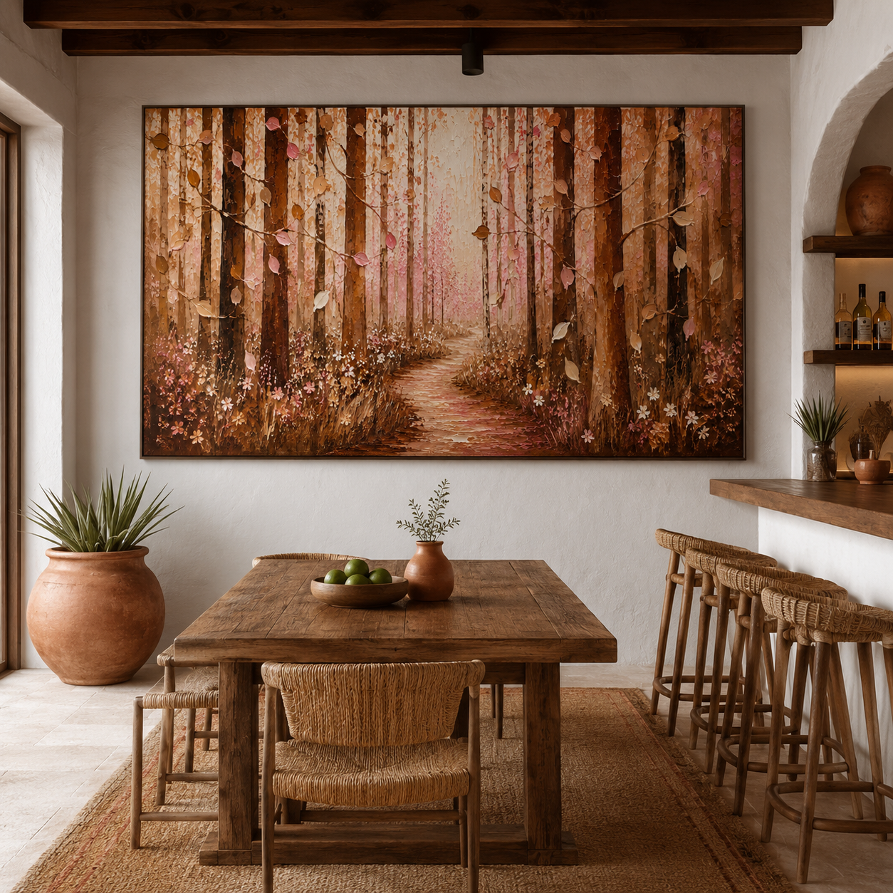 Autumn Forest Wall Art | Path Through the Amber Woods