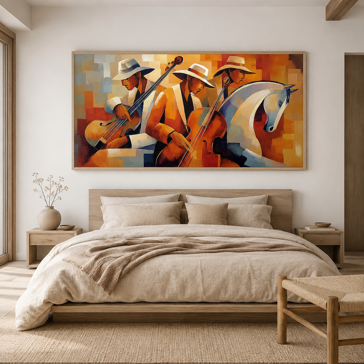 Equestrian Strings in Amber