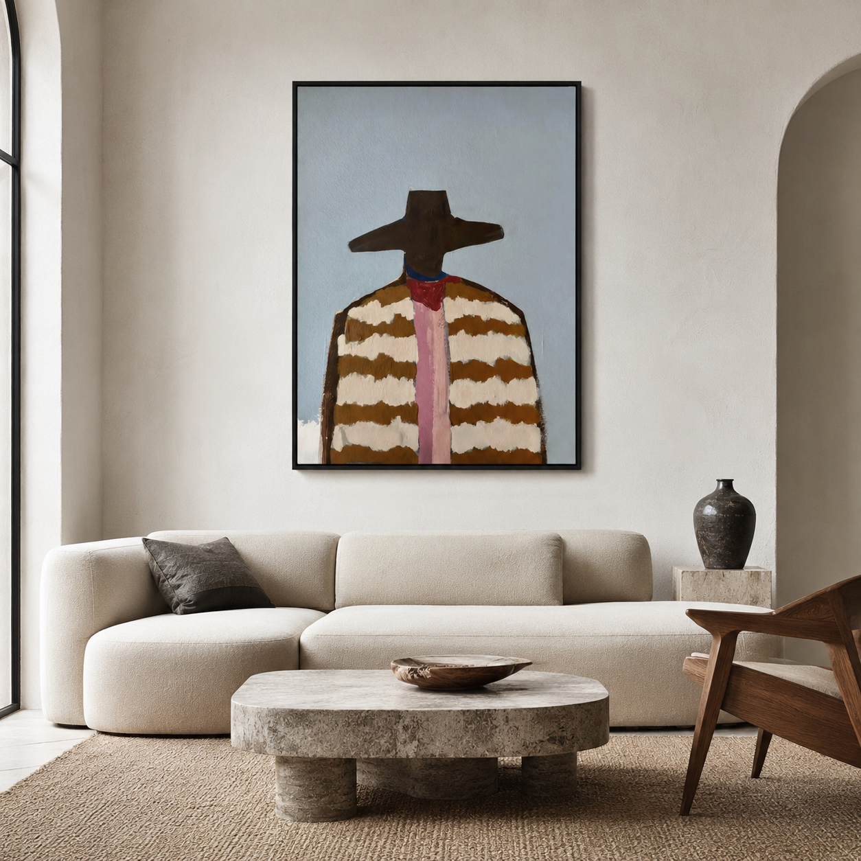Striped Reverie Portrait