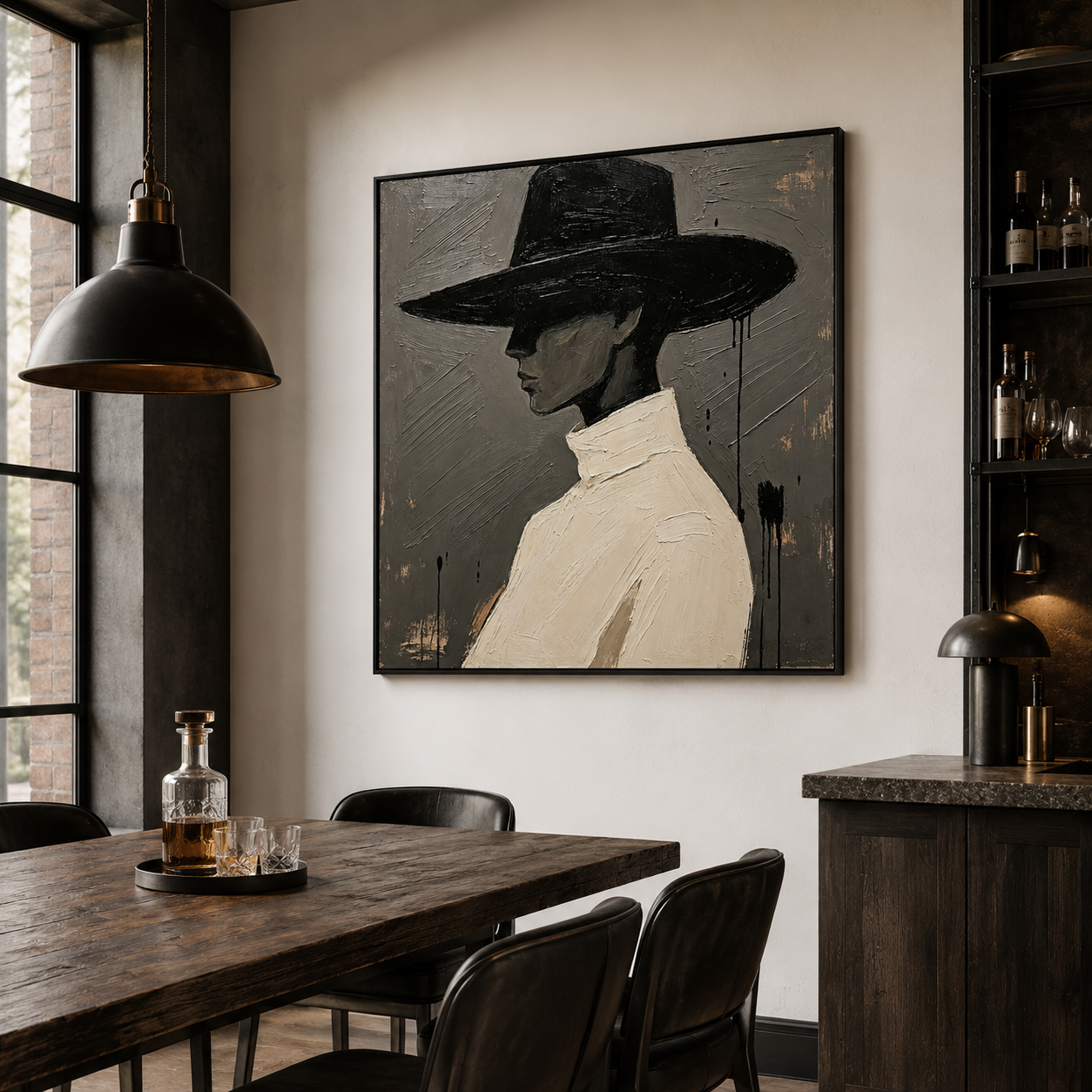 Monochrome Cowgirl Wall Art | Quiet Profile