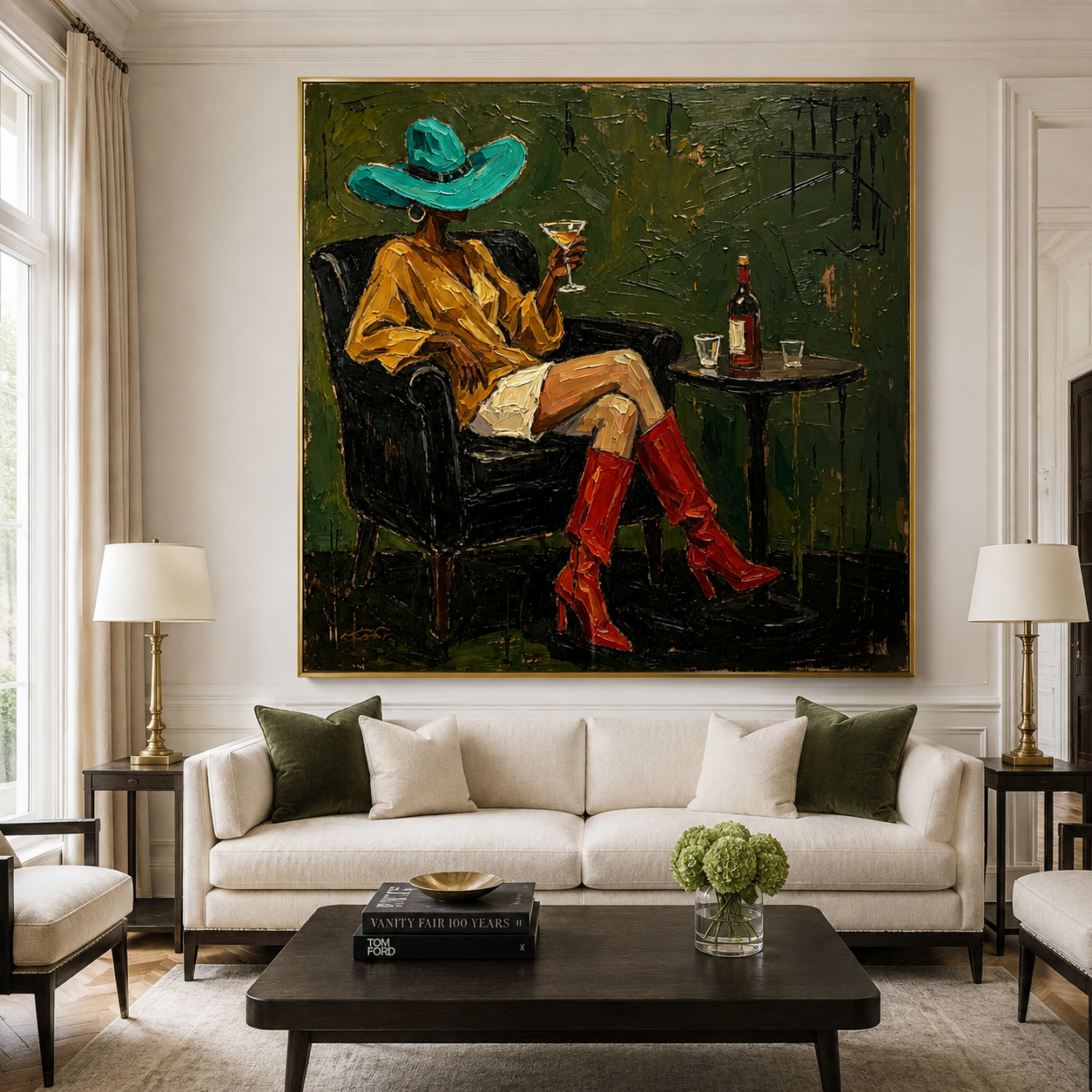 Cocktail Cowgirl Wall Art | Midnight in the Ranch House