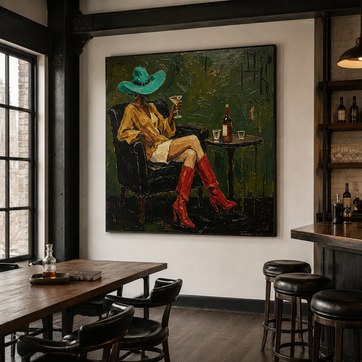 Cocktail Cowgirl Wall Art | Midnight in the Ranch House