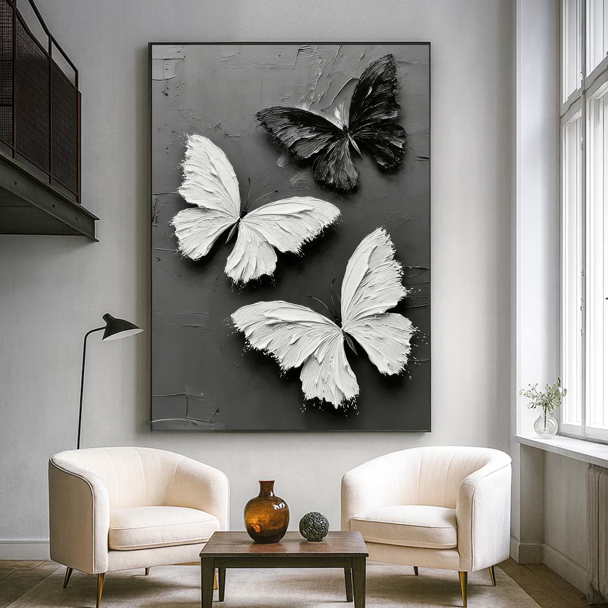 Silhouetted Winged Beauty