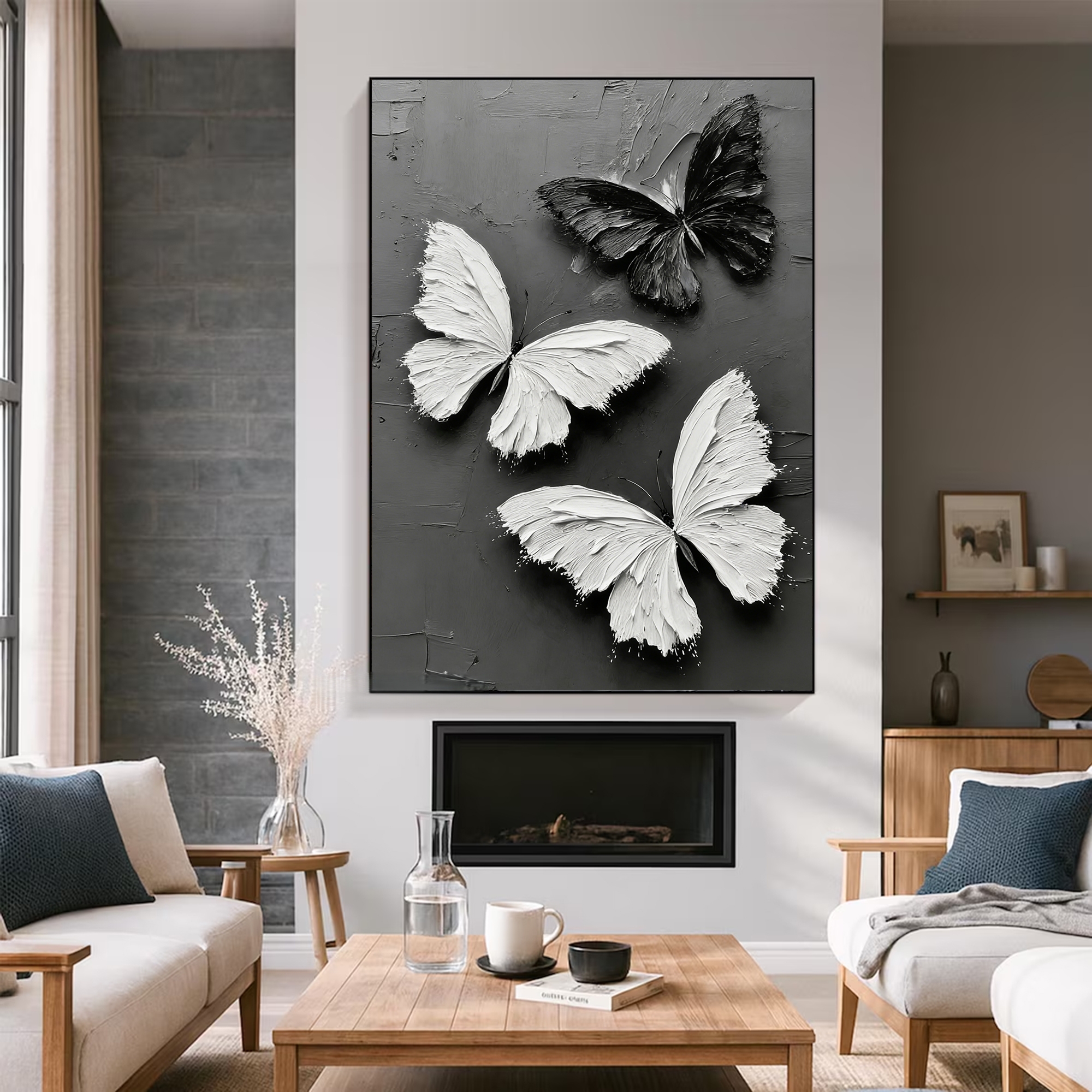 Silhouetted Winged Beauty