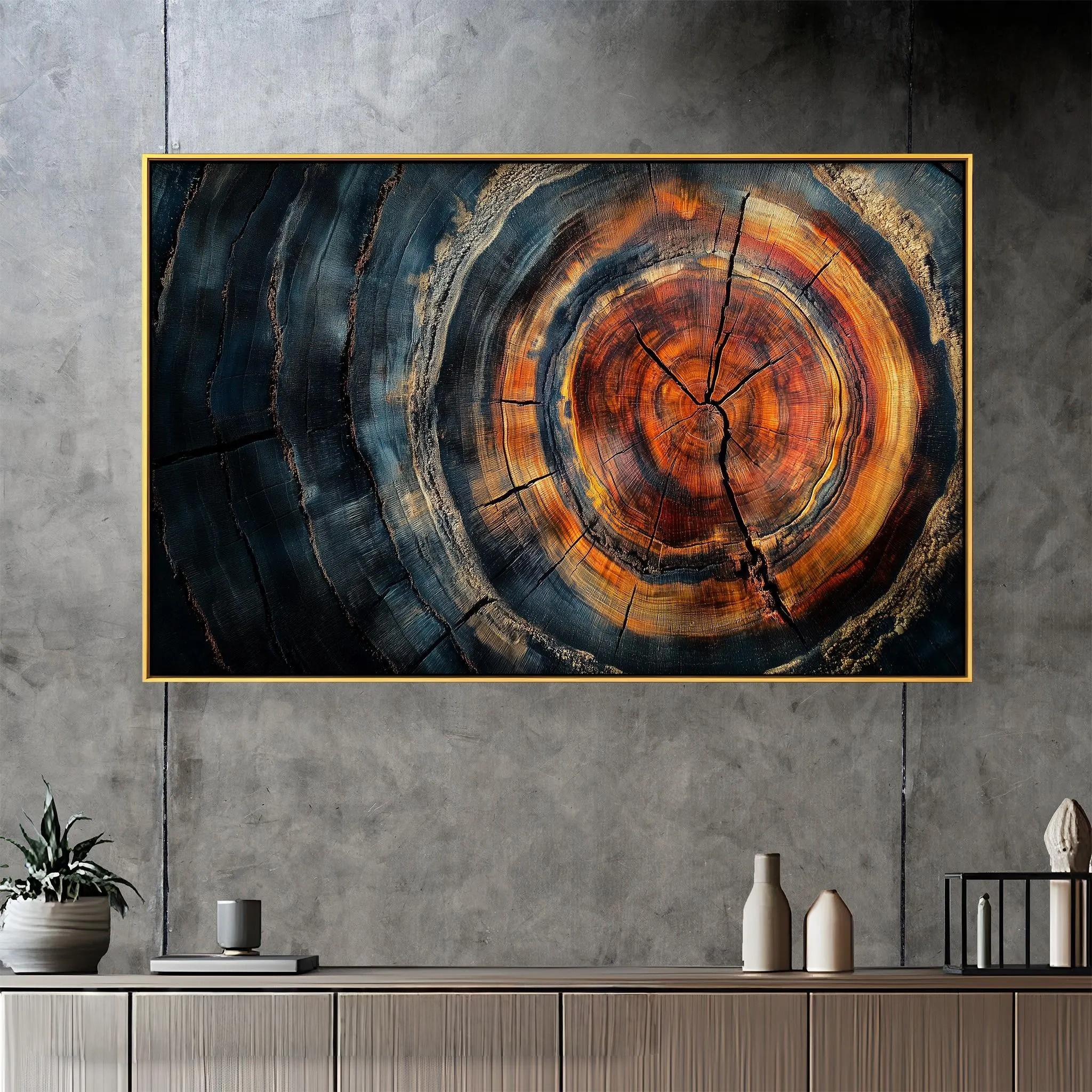 Time-Carved Tree Ring Splendor