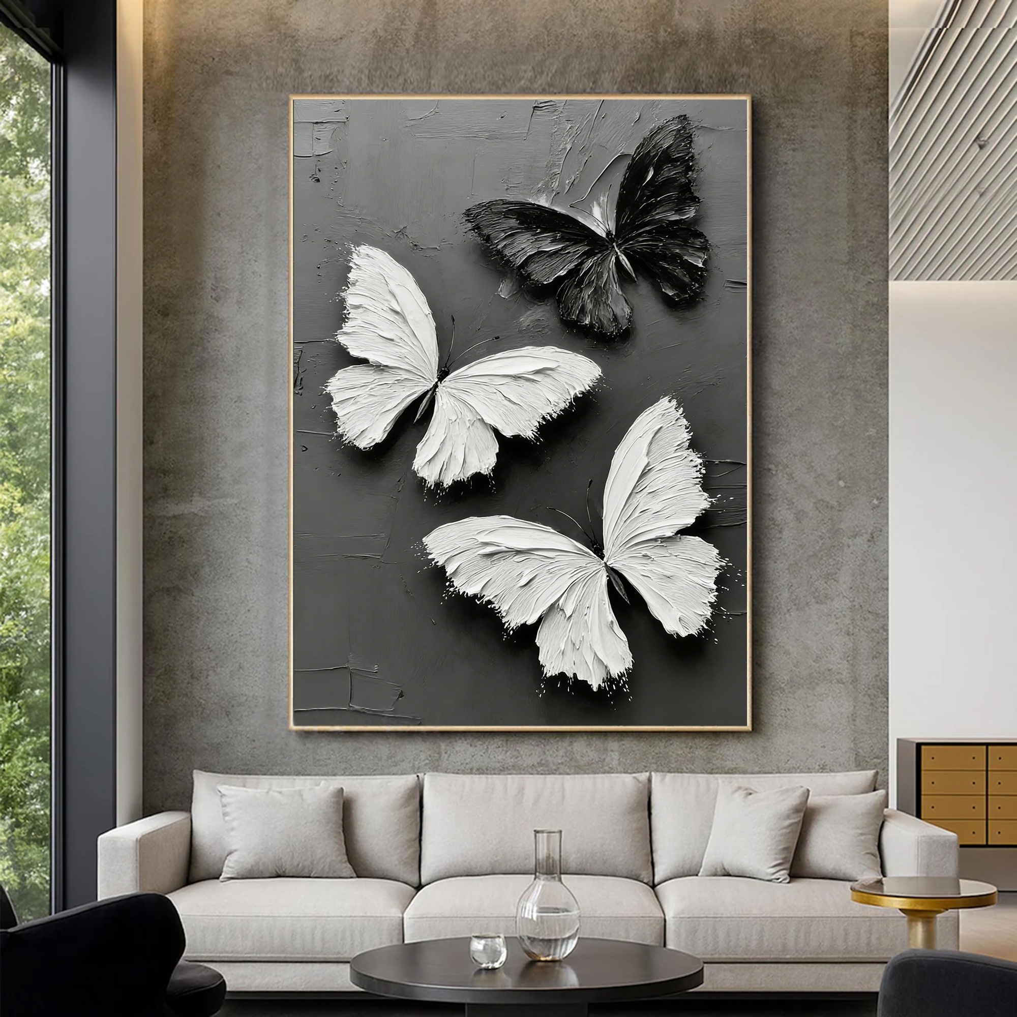 Silhouetted Winged Beauty