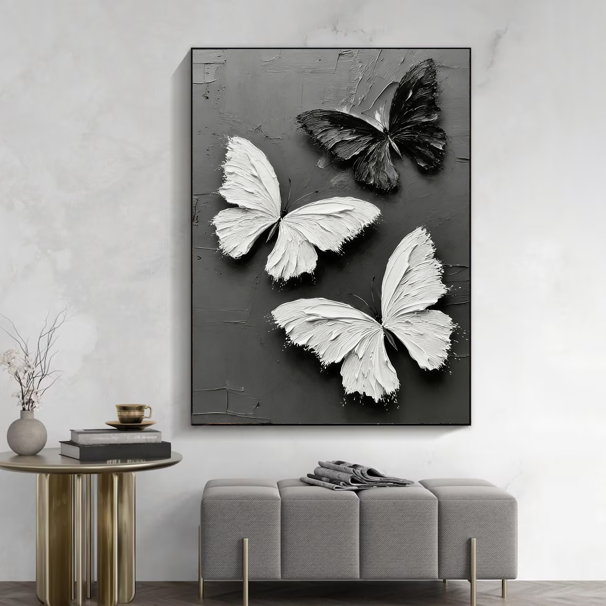 Silhouetted Winged Beauty