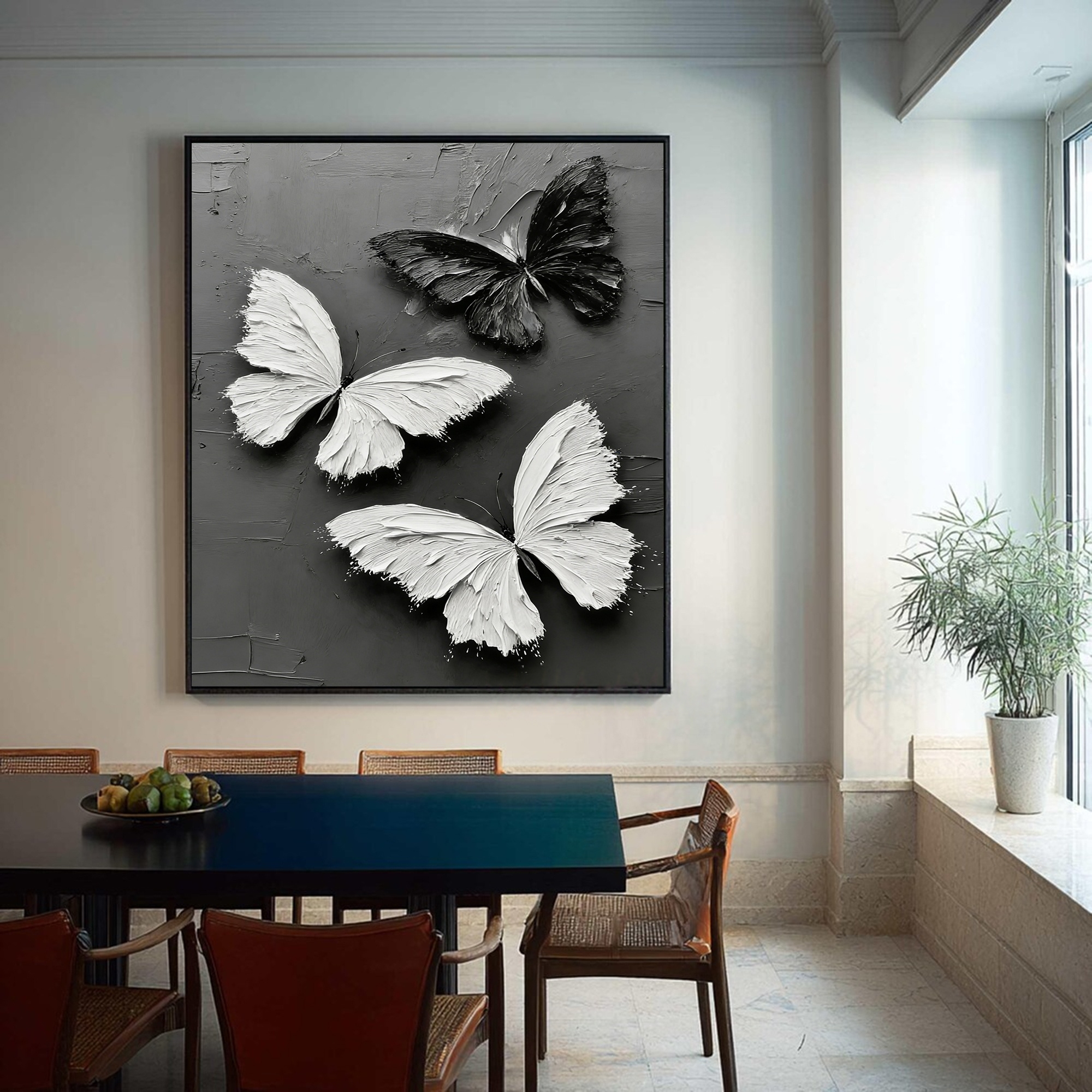 Silhouetted Winged Beauty