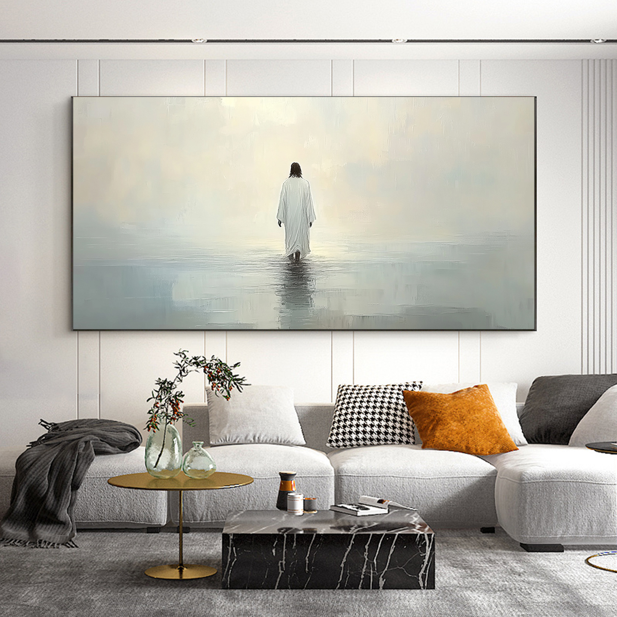 Solitary Seaside Stroll