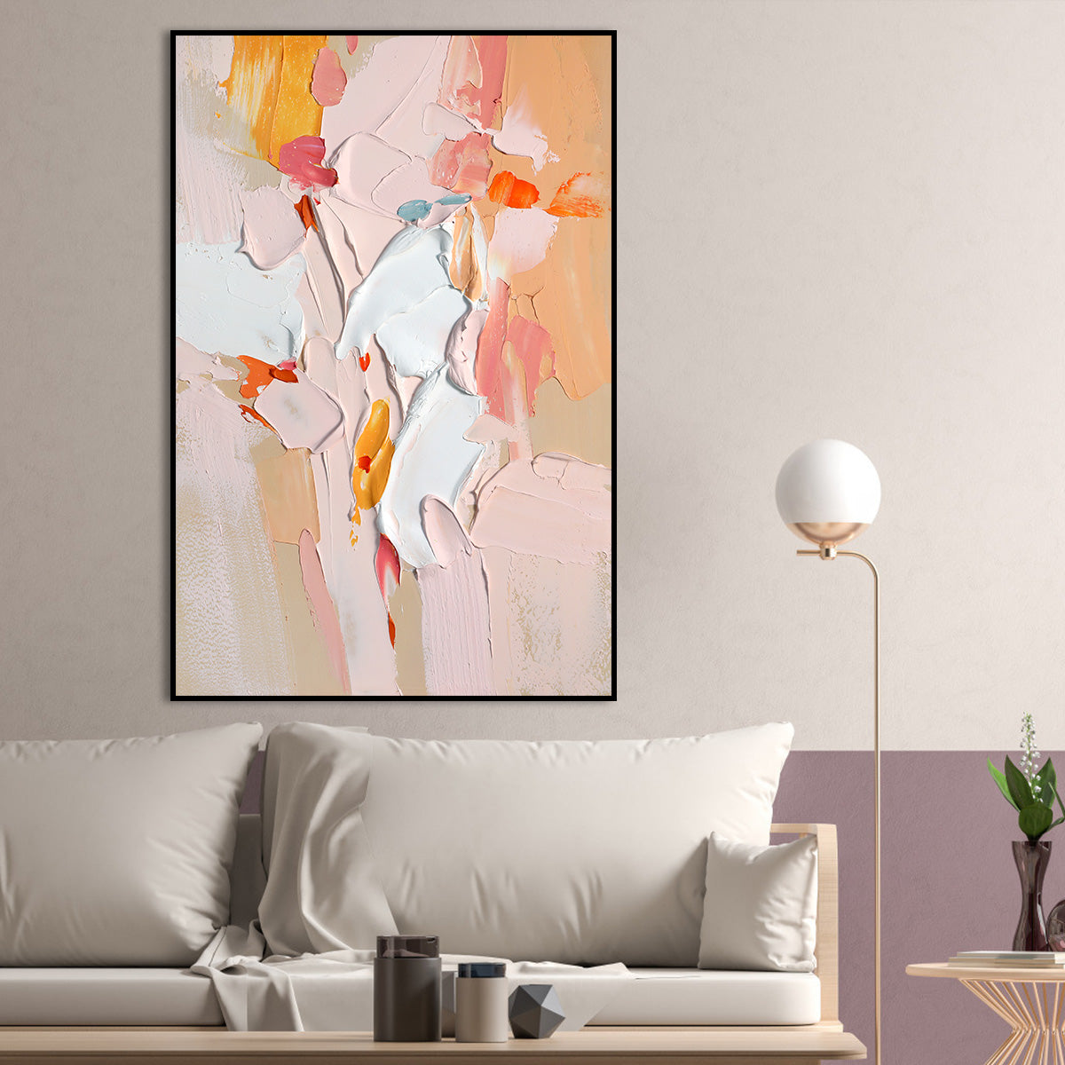 Dawn's Bloom An Abstract Canvas