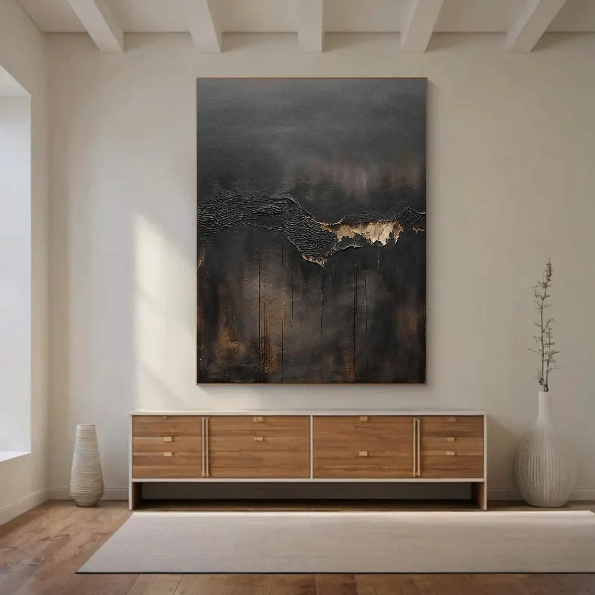 Abstract Gloom – Textured Dark Scape Art