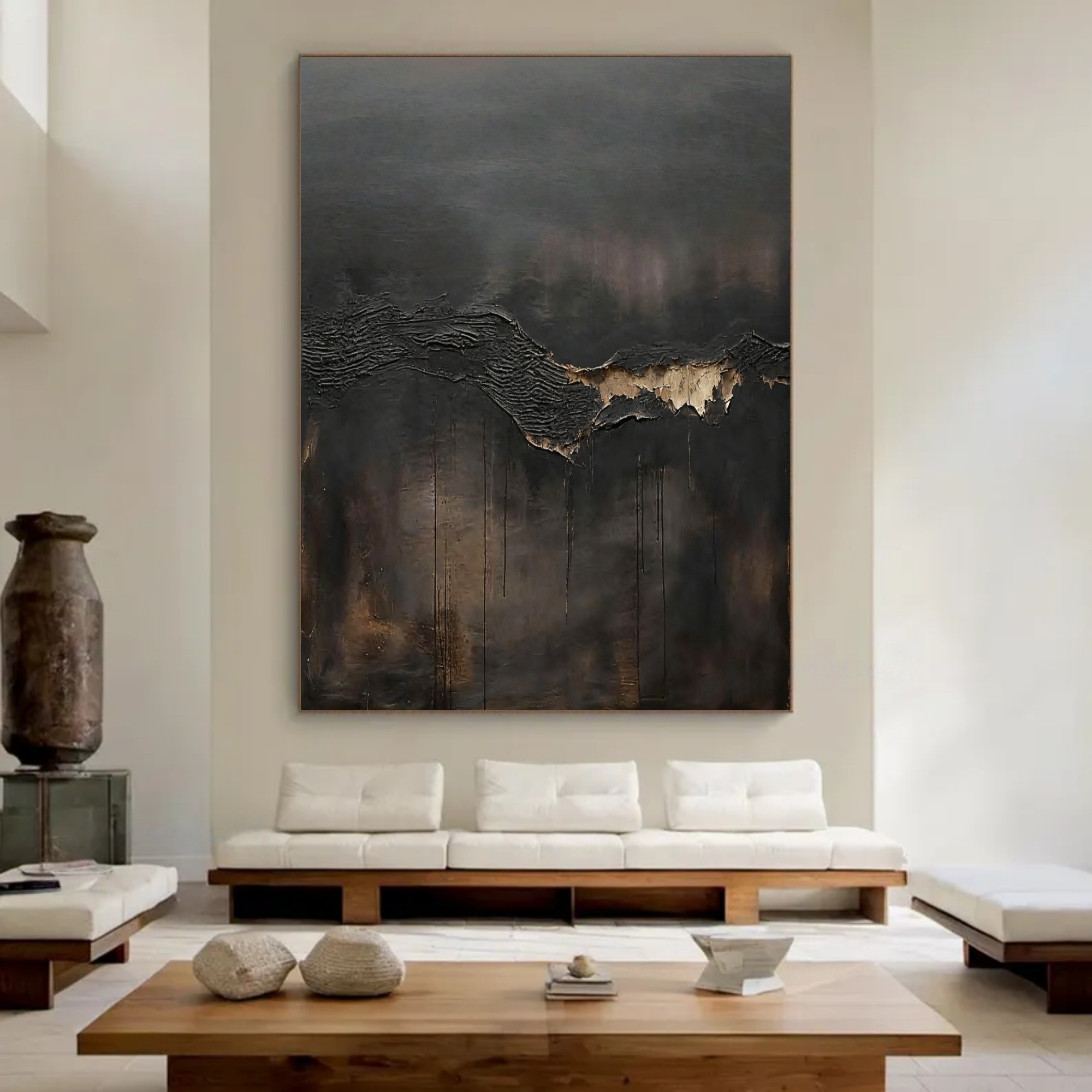 Abstract Gloom – Textured Dark Scape Art