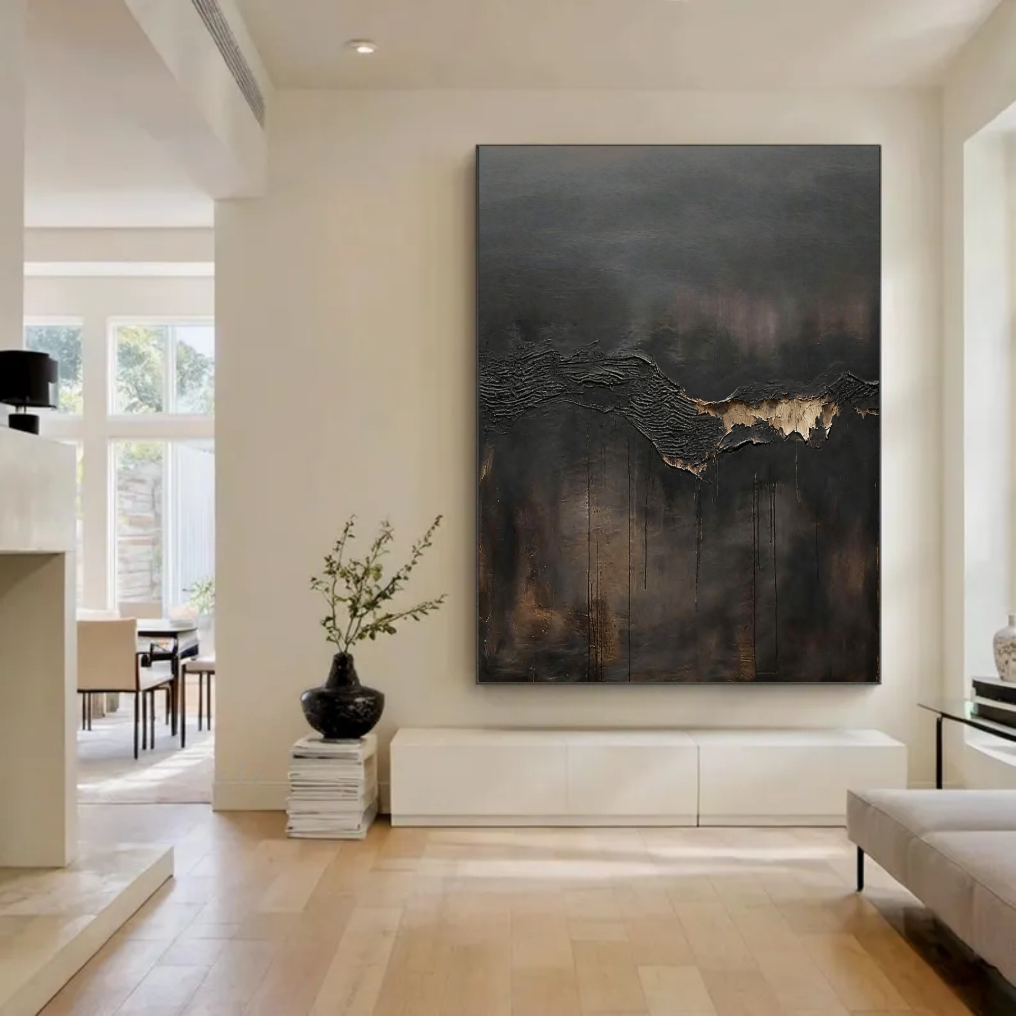 Abstract Gloom – Textured Dark Scape Art