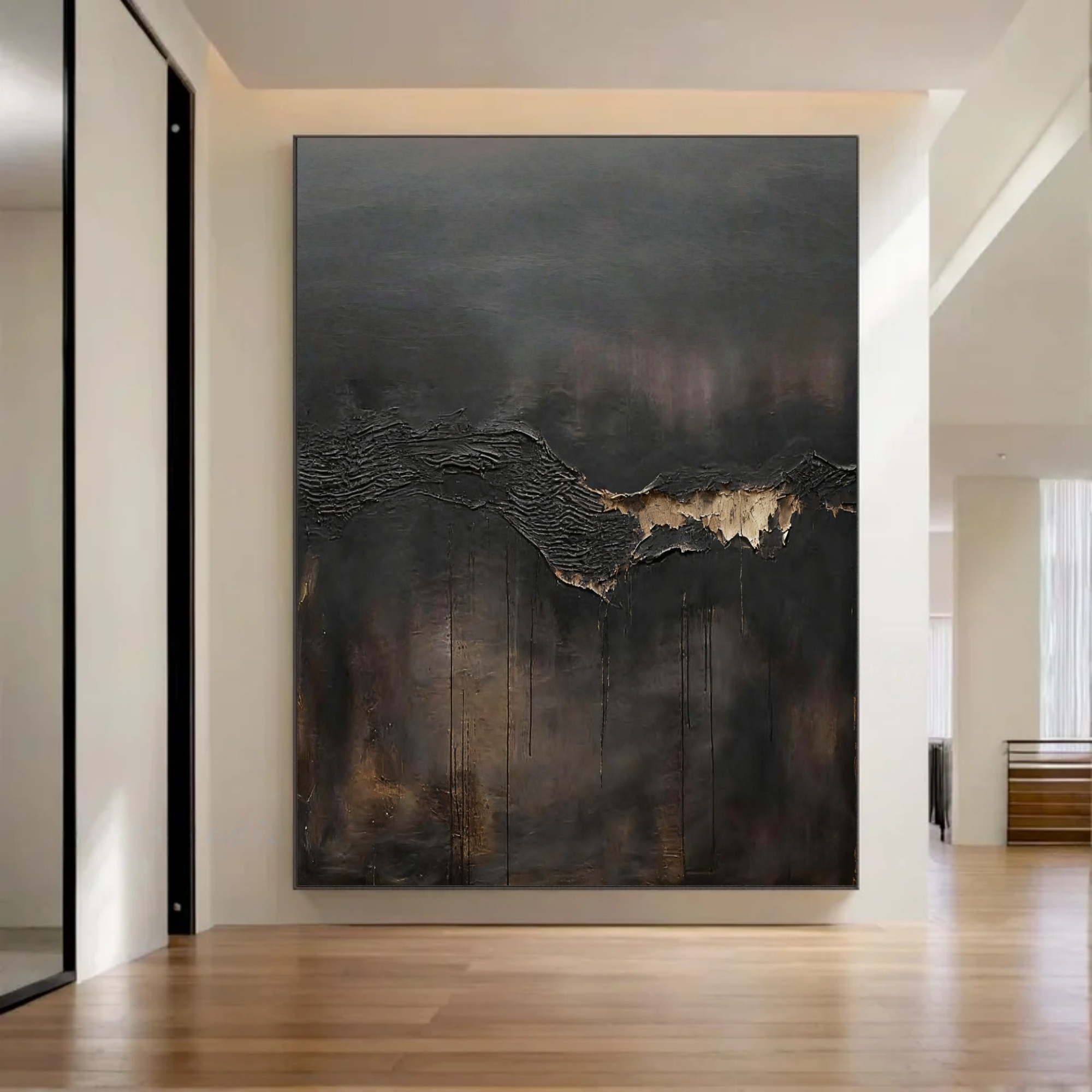 Abstract Gloom – Textured Dark Scape Art