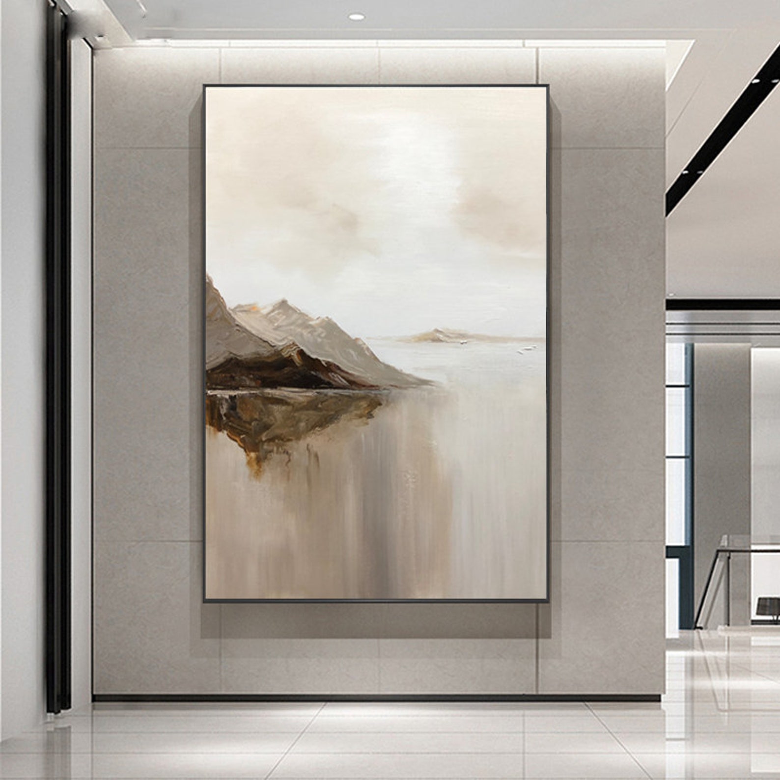 Twilight Mountain Seascape