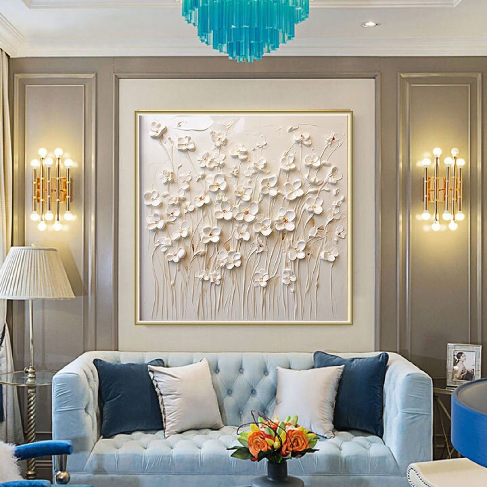 3D Original Flower Painting