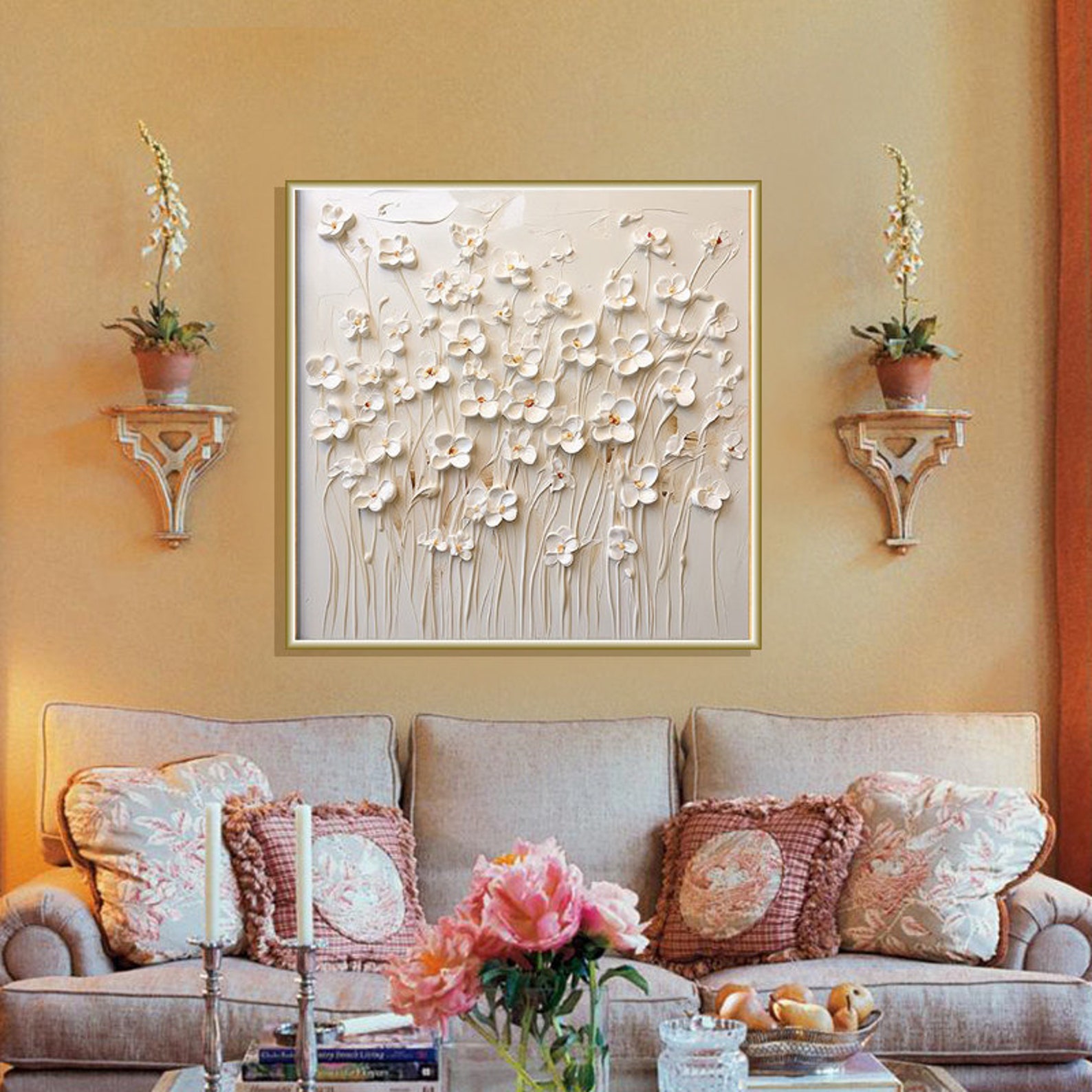 3D Original Flower Painting