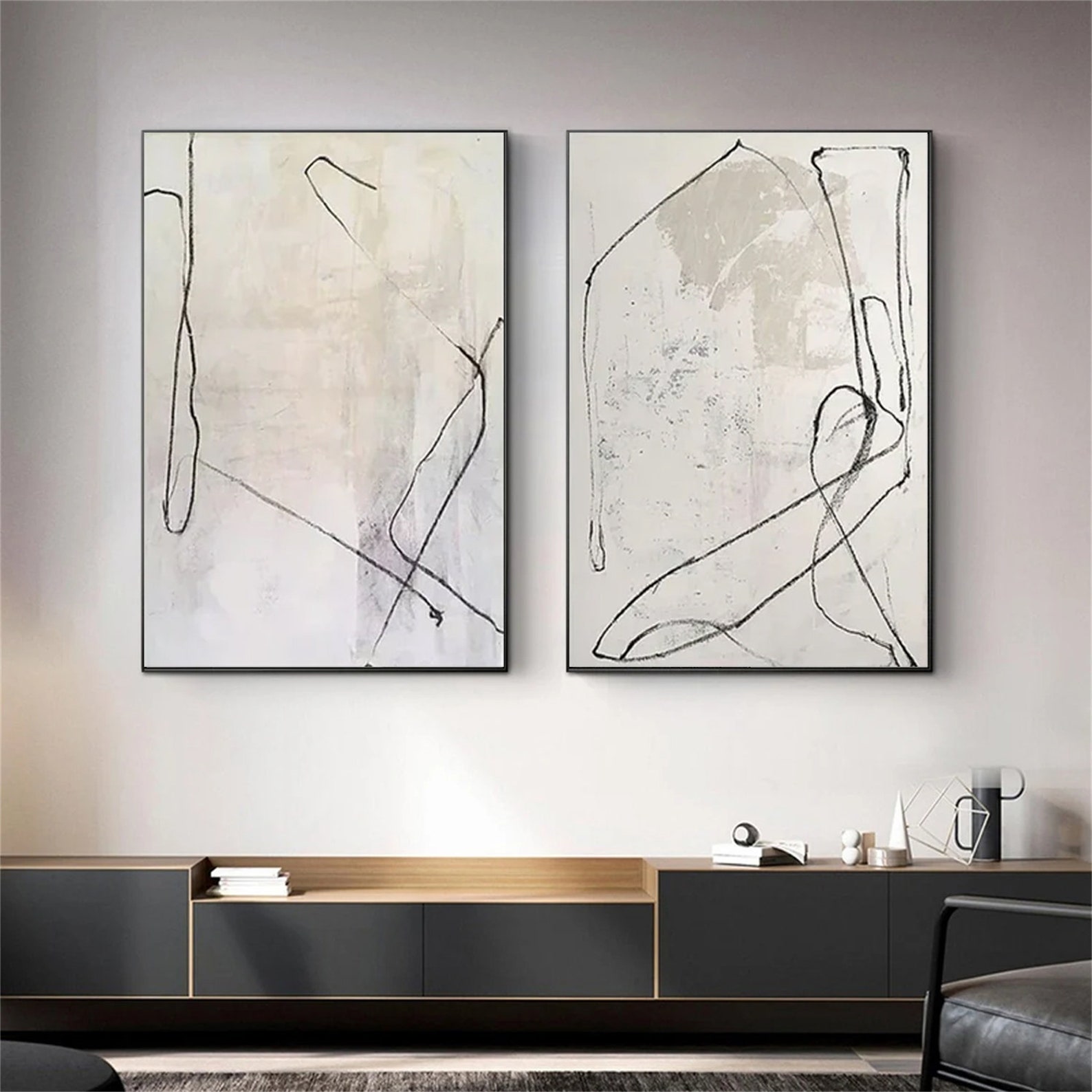 Set of 2 Modern Decor