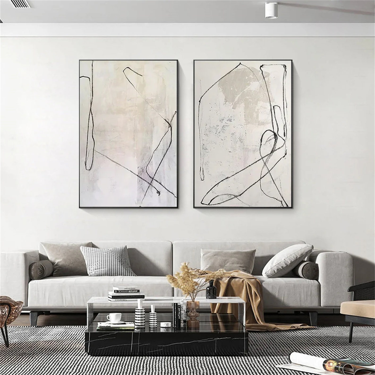 Set of 2 Modern Decor