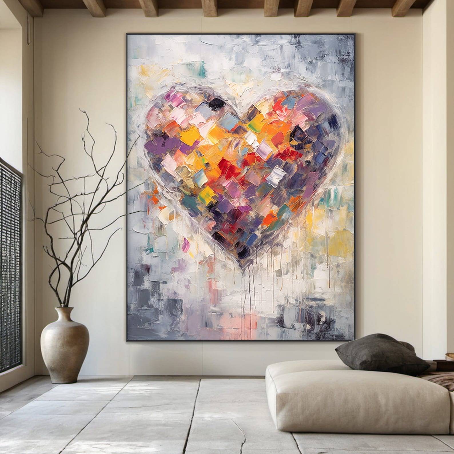 Colorful heart shaped 