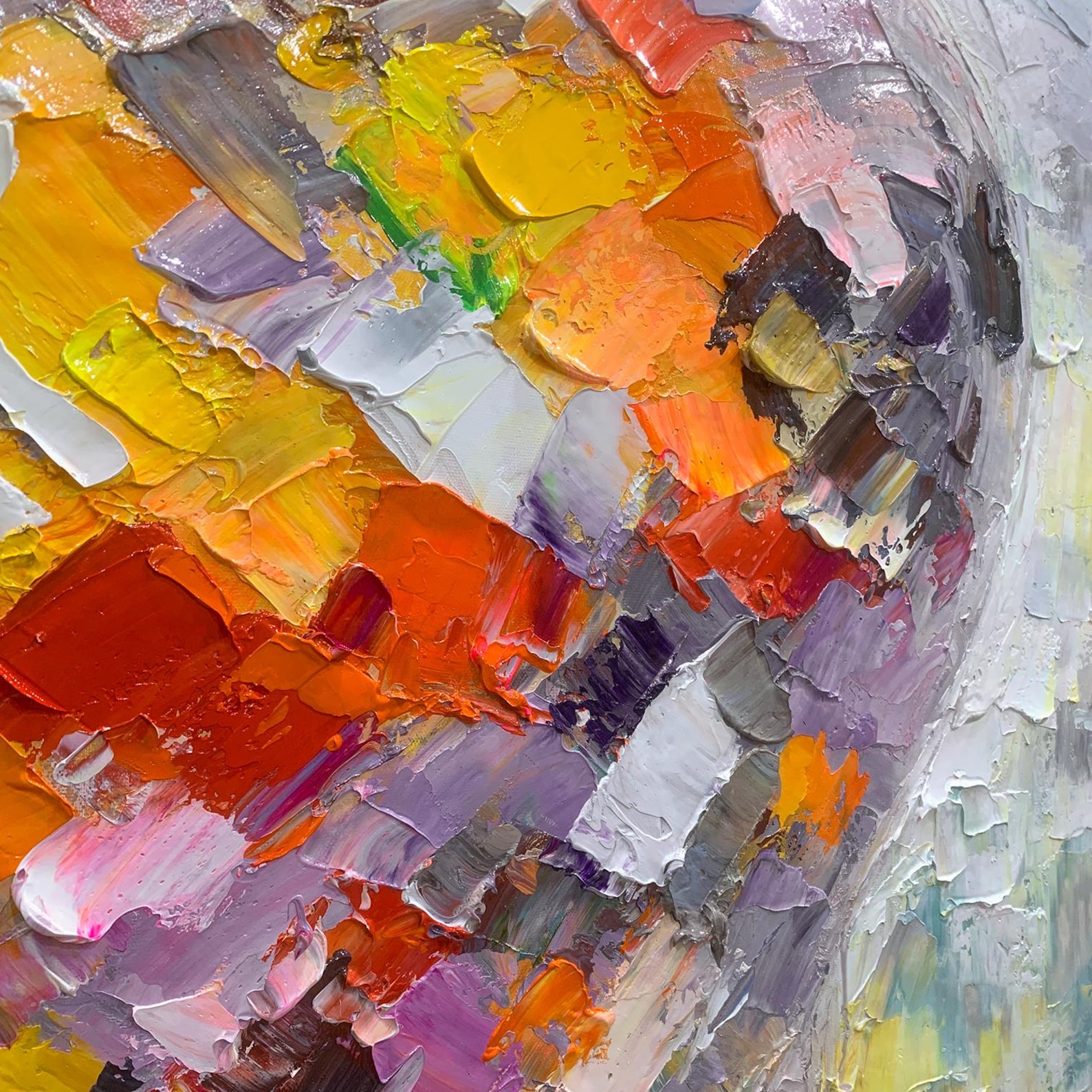 Colorful heart shaped 