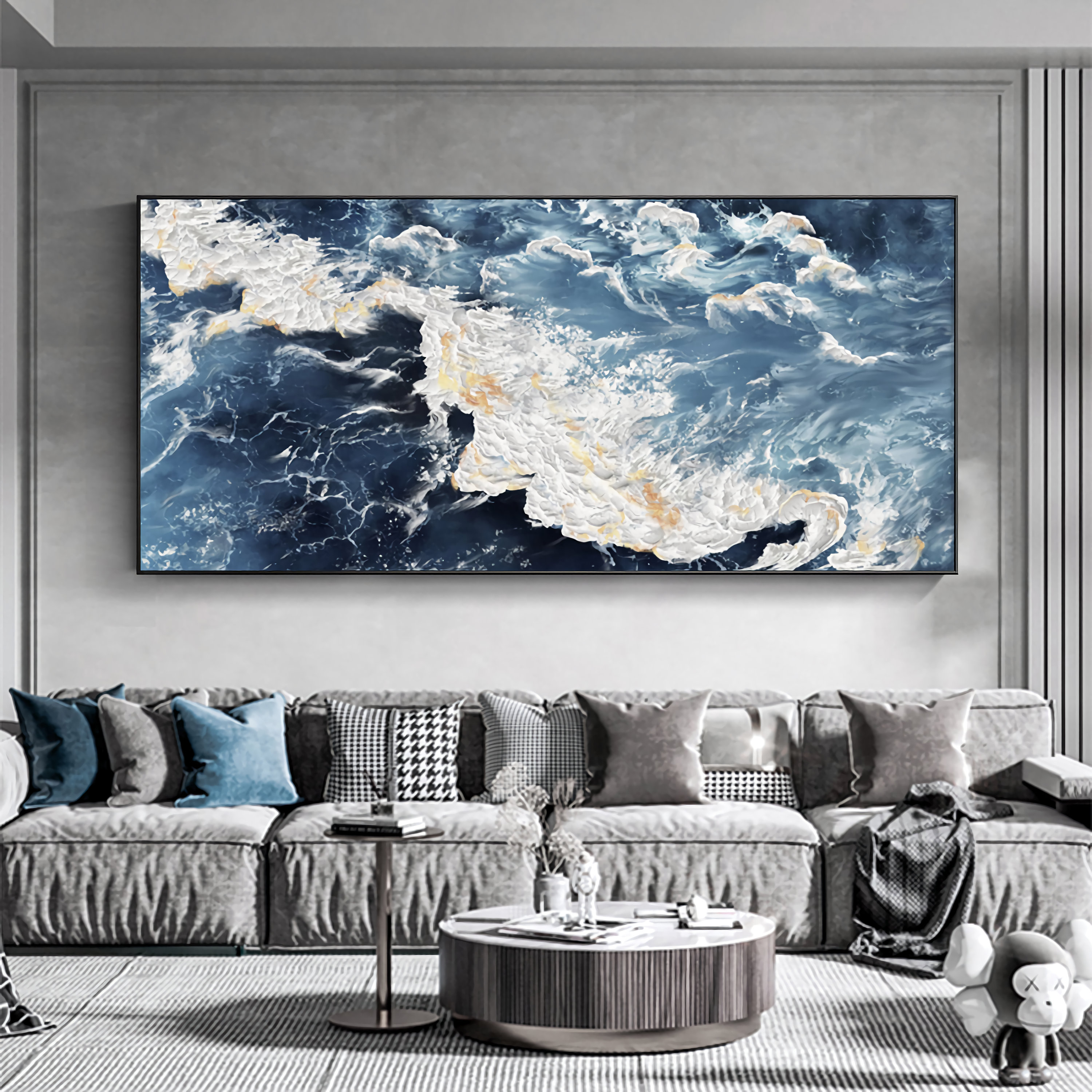 Textured Sea Painting