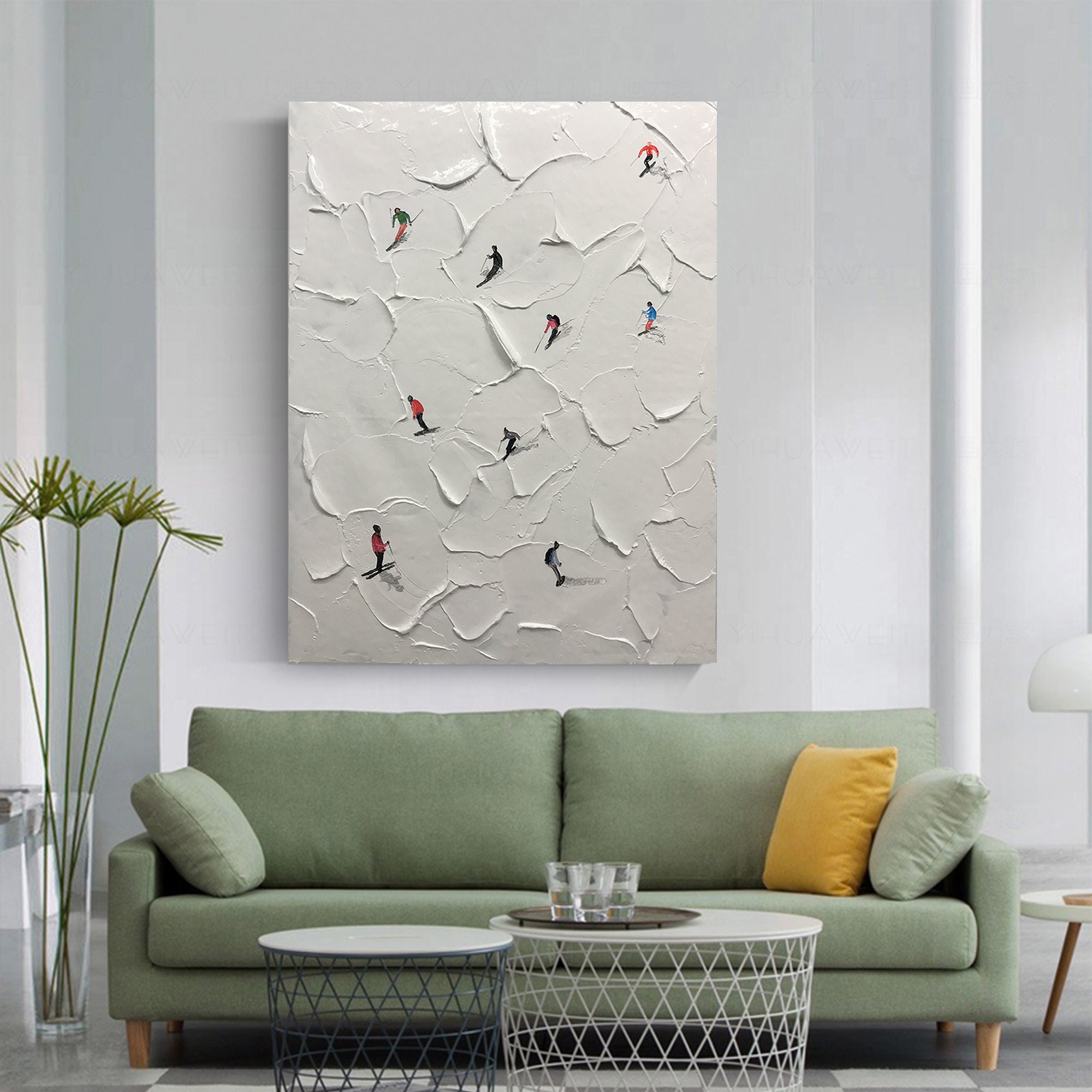 Skiing Painting #GW005