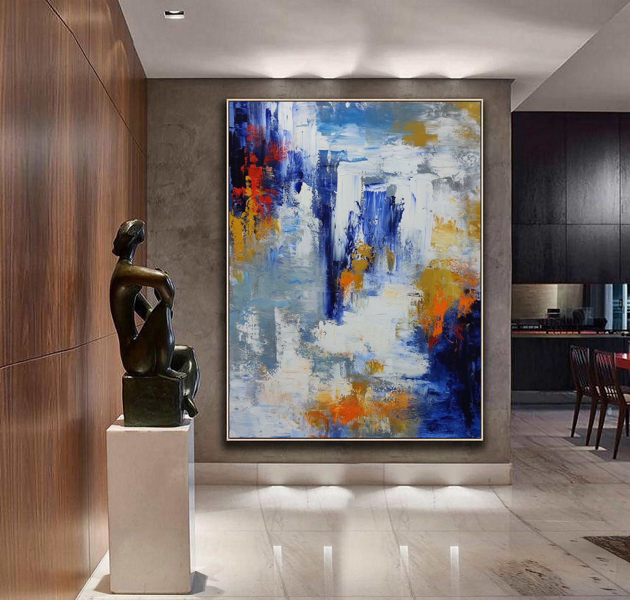 Iridescent Blue Hues