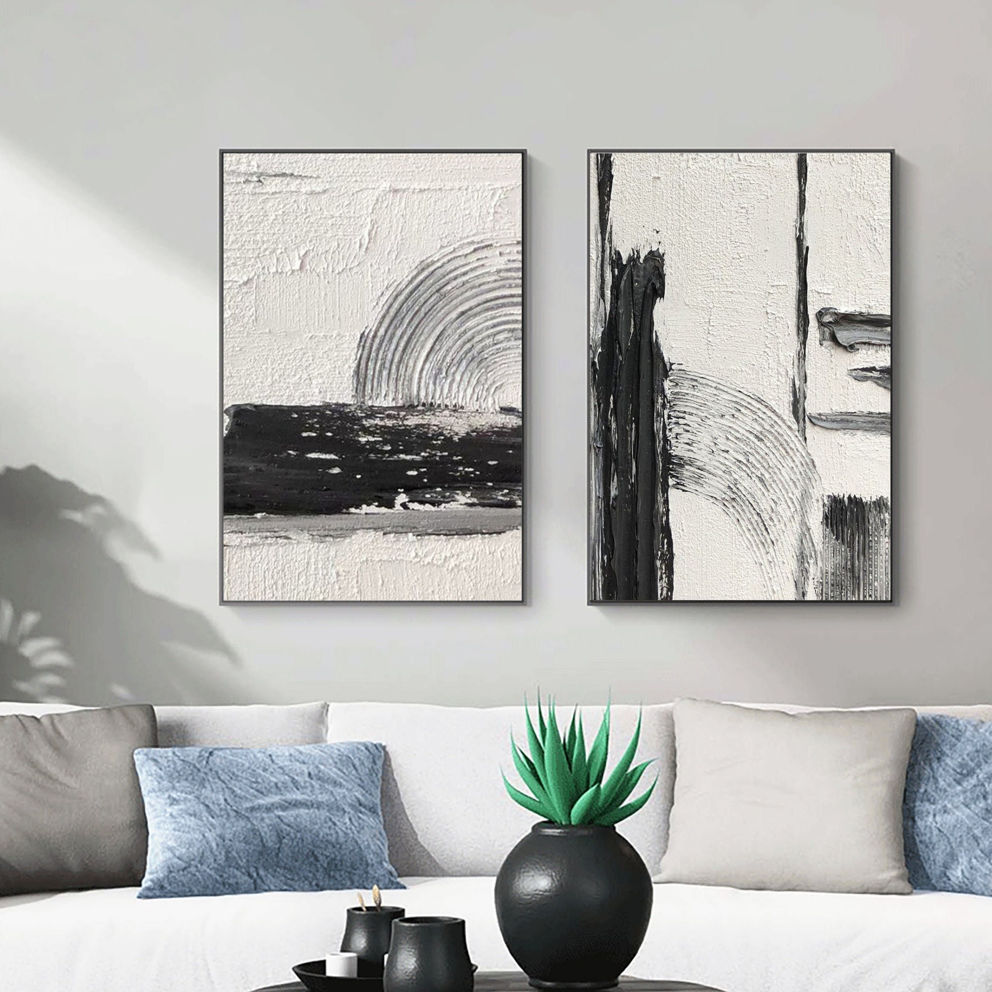 Set Of 2 Abstract Painting #GW001