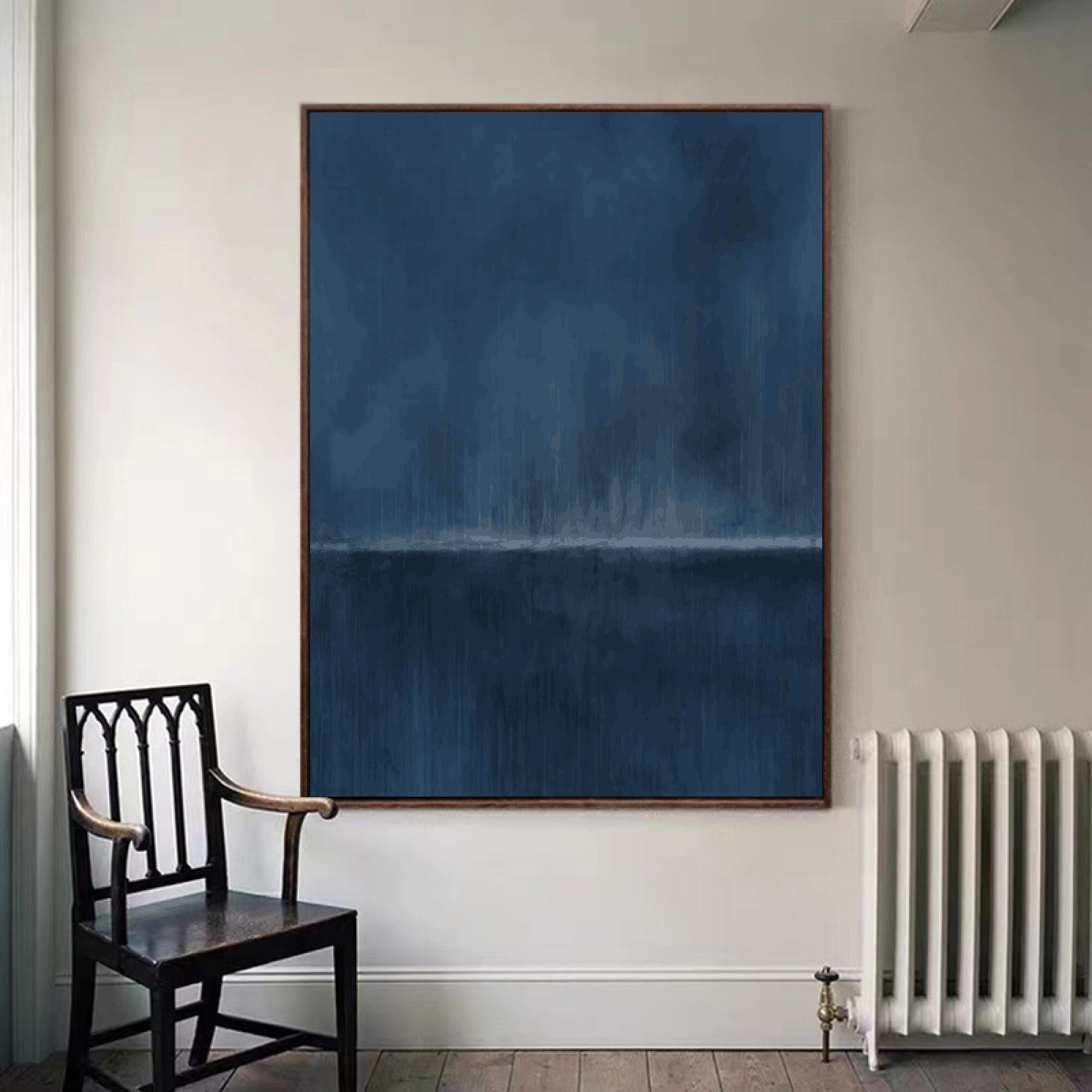 Pure Blue Minimalist Art