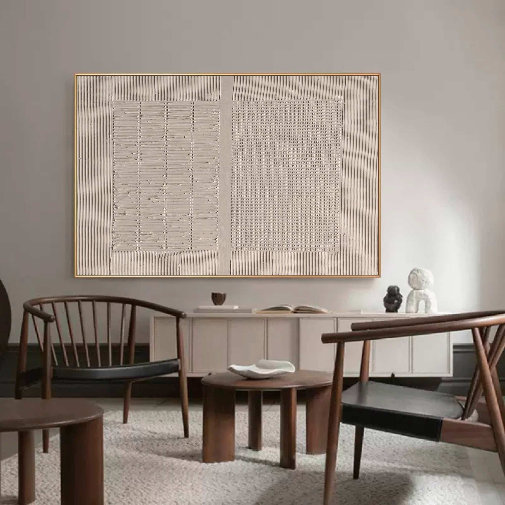 Pure Beige Minimalist Art