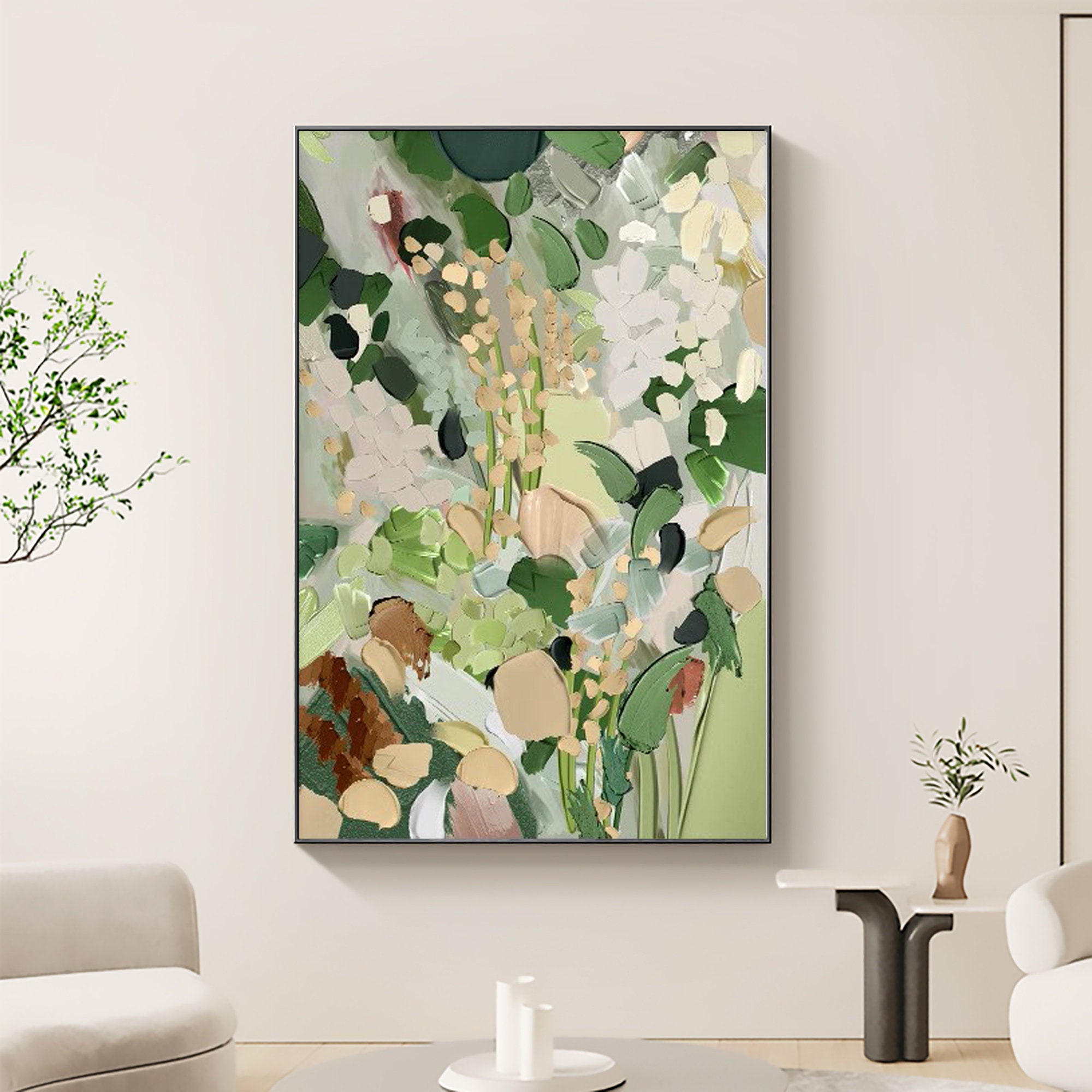 Abstract Green Flower