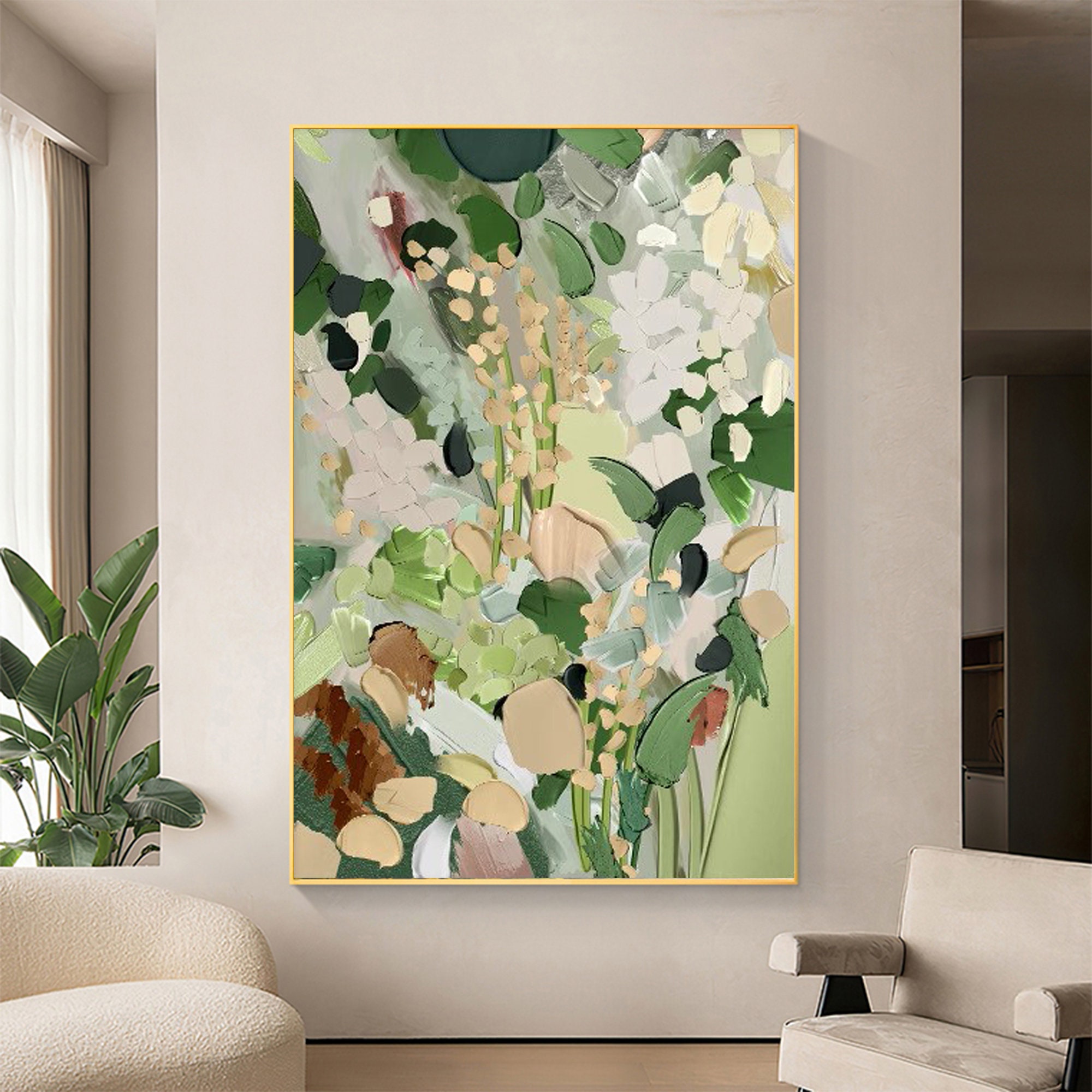 Abstract Green Flower
