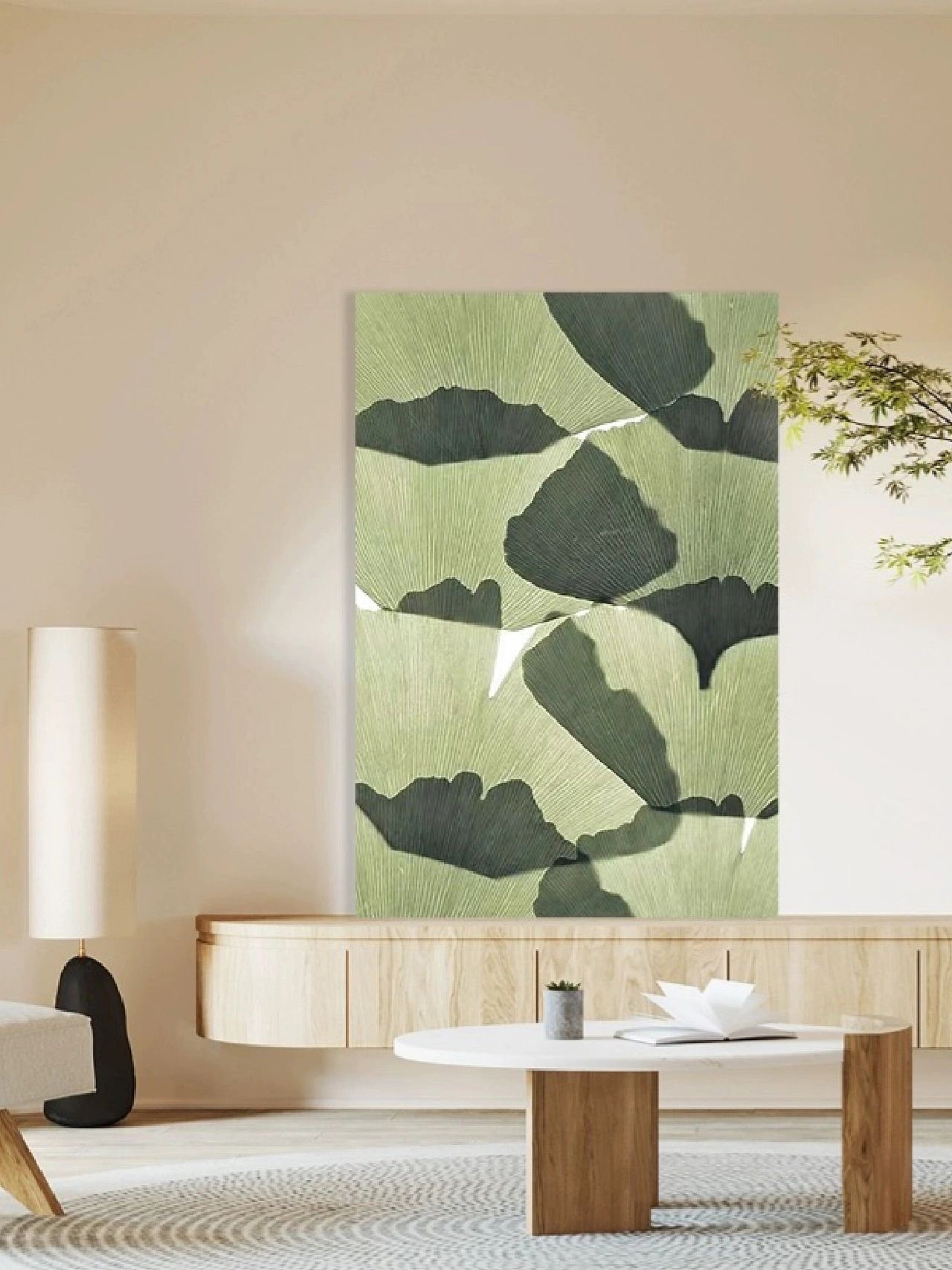 The veins of the leaf