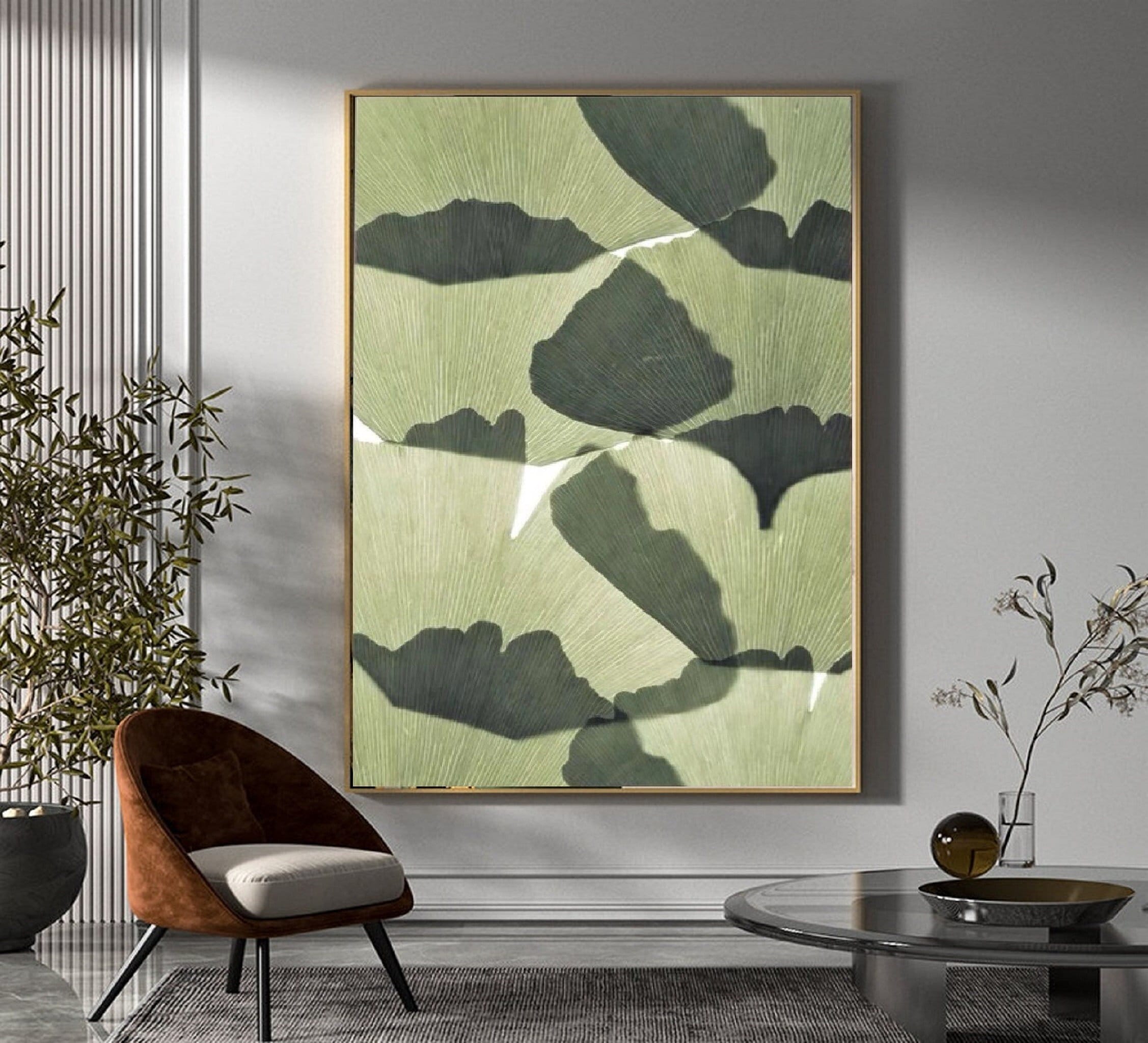 The veins of the leaf